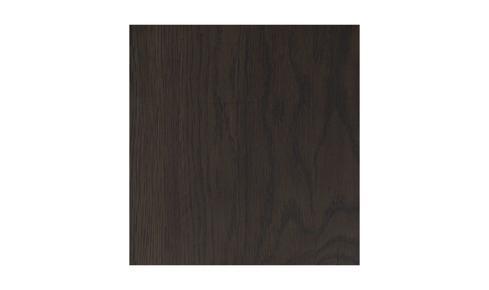 39" Dark Brown Solid Oak Coffee Table