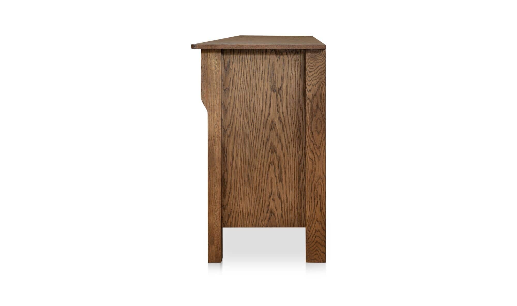 78.5" Warm Brown Solid Oak Sideboard