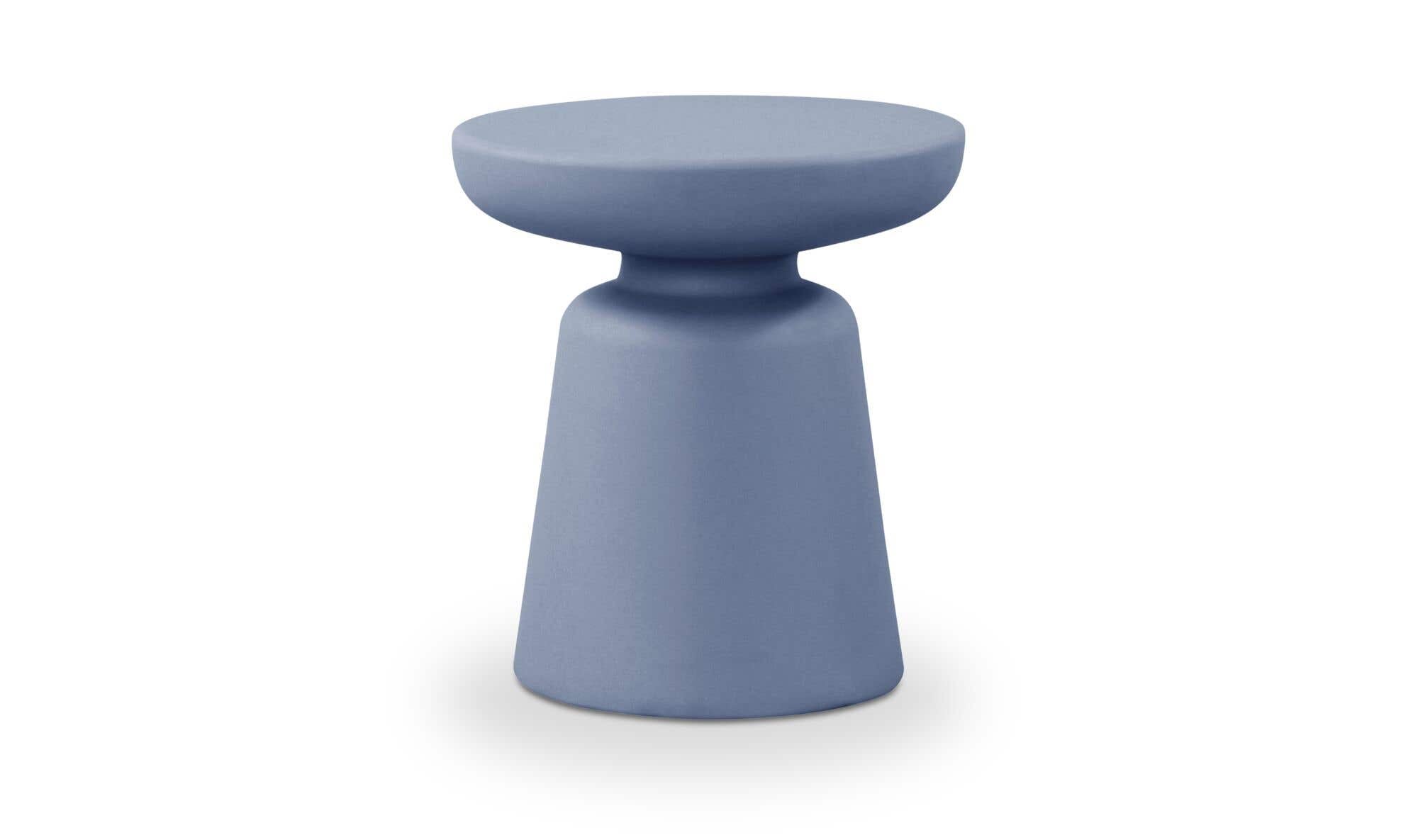 15.74" Blue Side Table