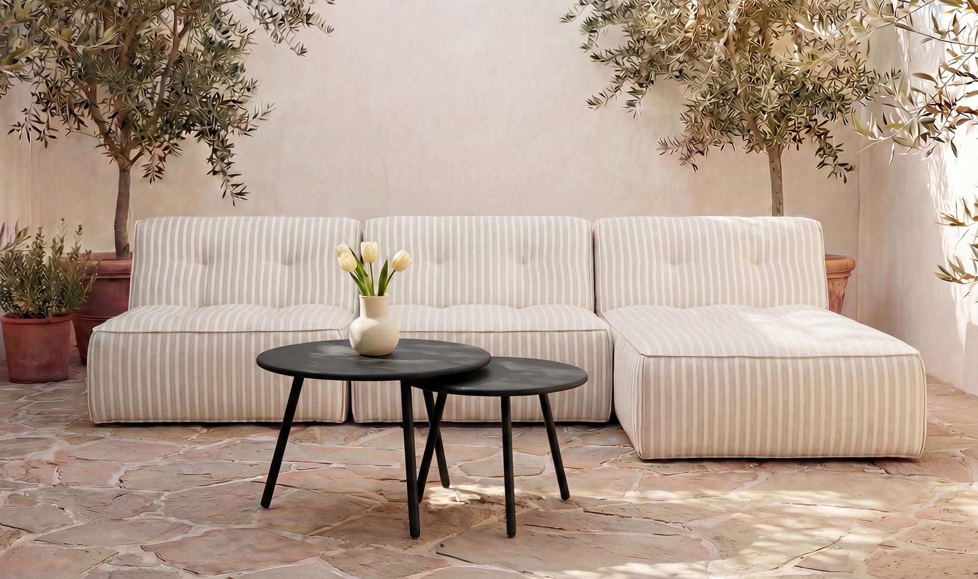 23.62" Black Coffee Table