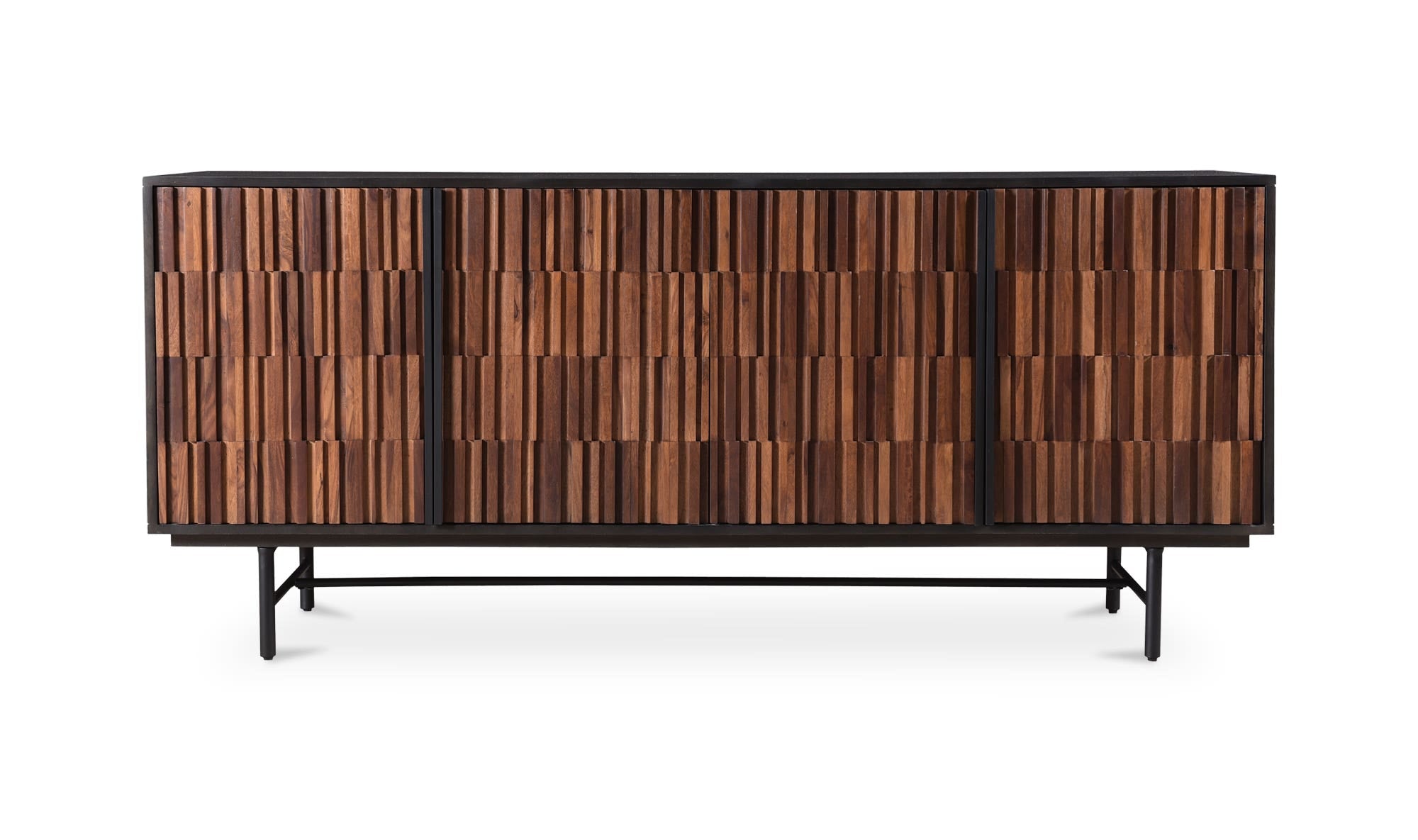 68.5" Black Sideboard