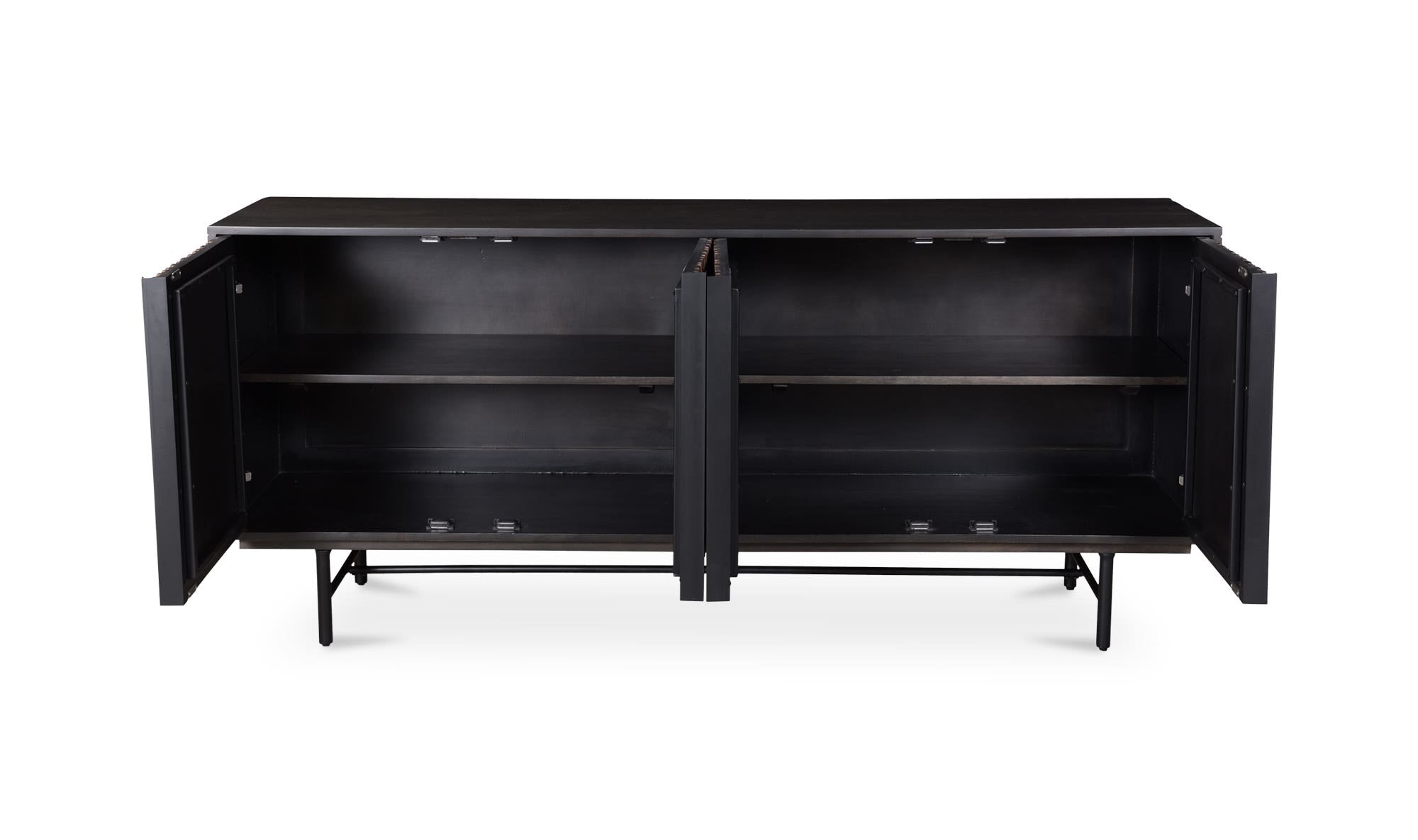 68.5" Black Sideboard