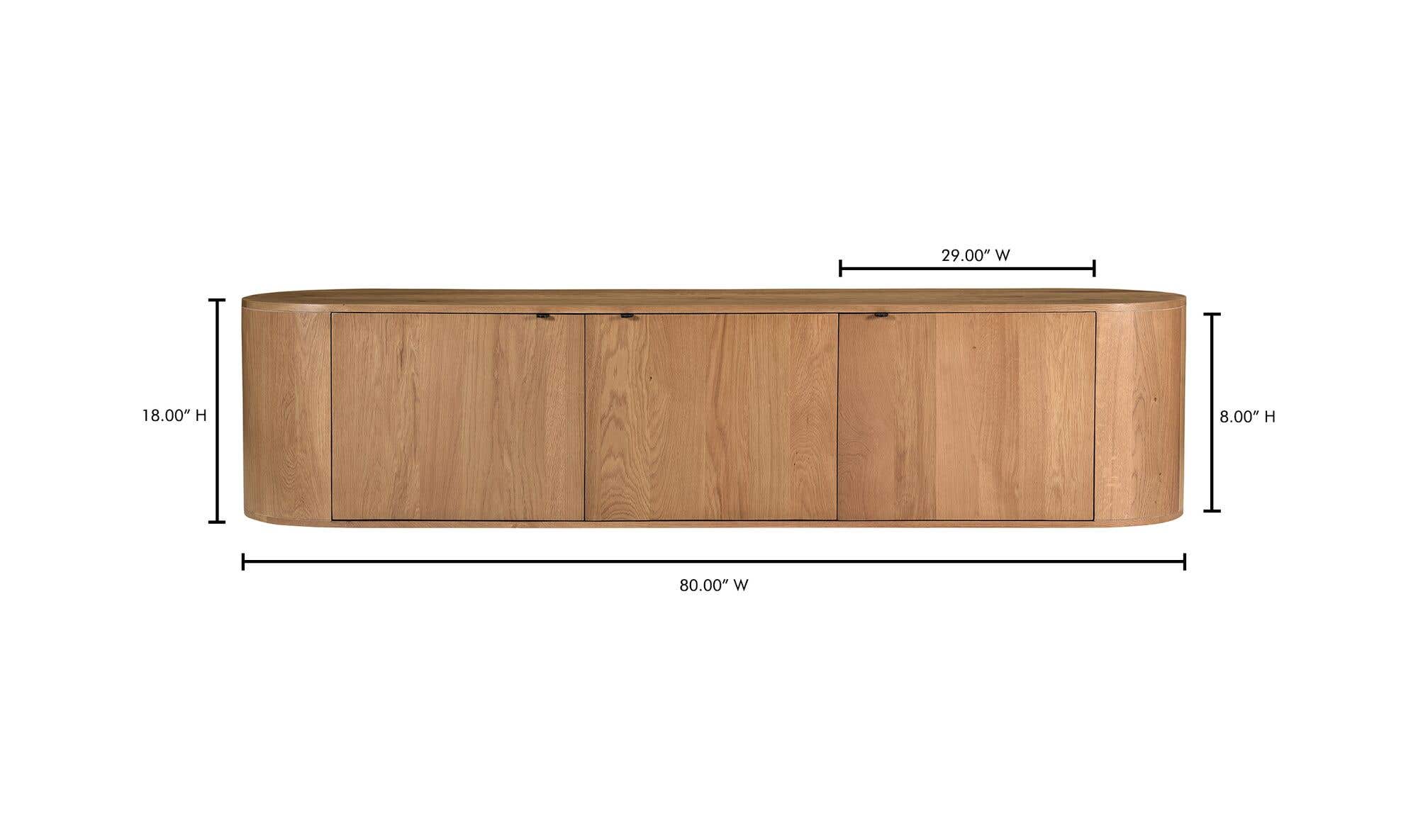 80" Natural Solid Oak Bench