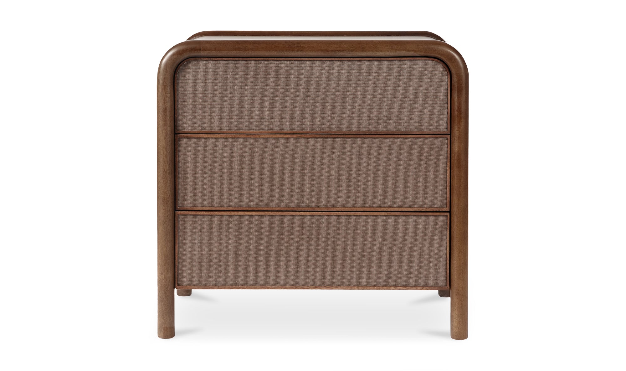 RYE 3 DRAWER NIGHTSTAND WARM BROWN