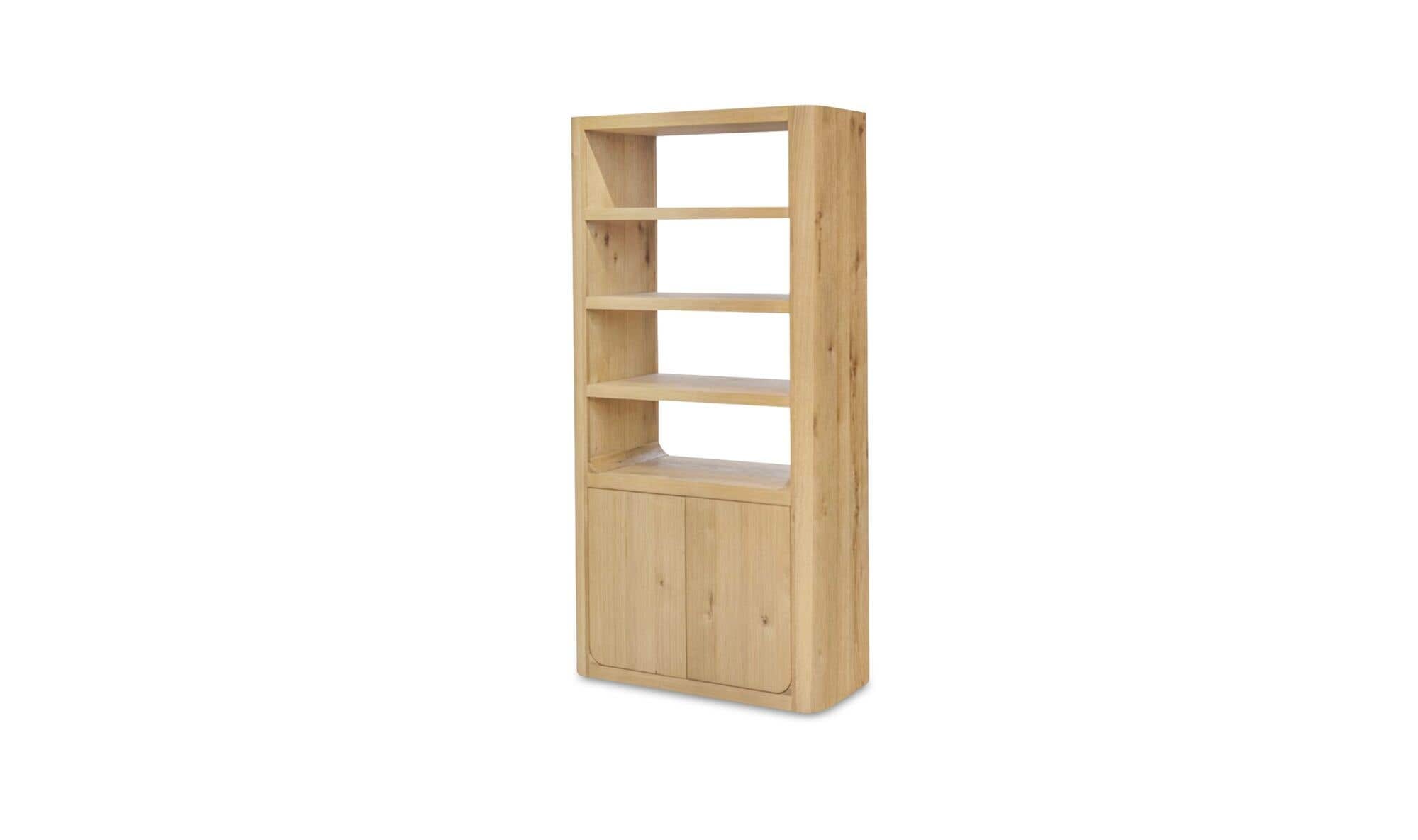 39.37" Rustic Oak Solid Oak Tall Cabinet