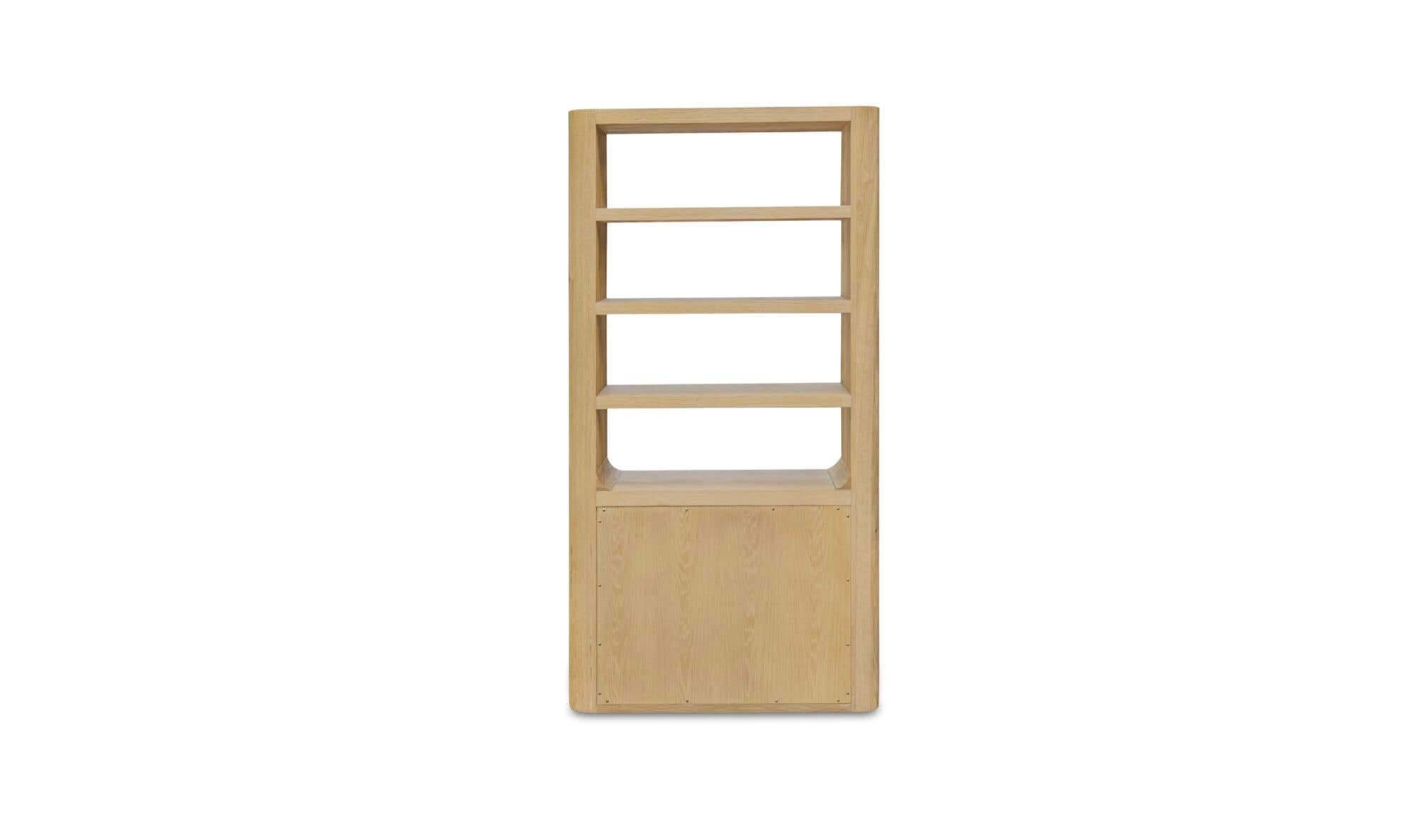 39.37" Rustic Oak Solid Oak Tall Cabinet
