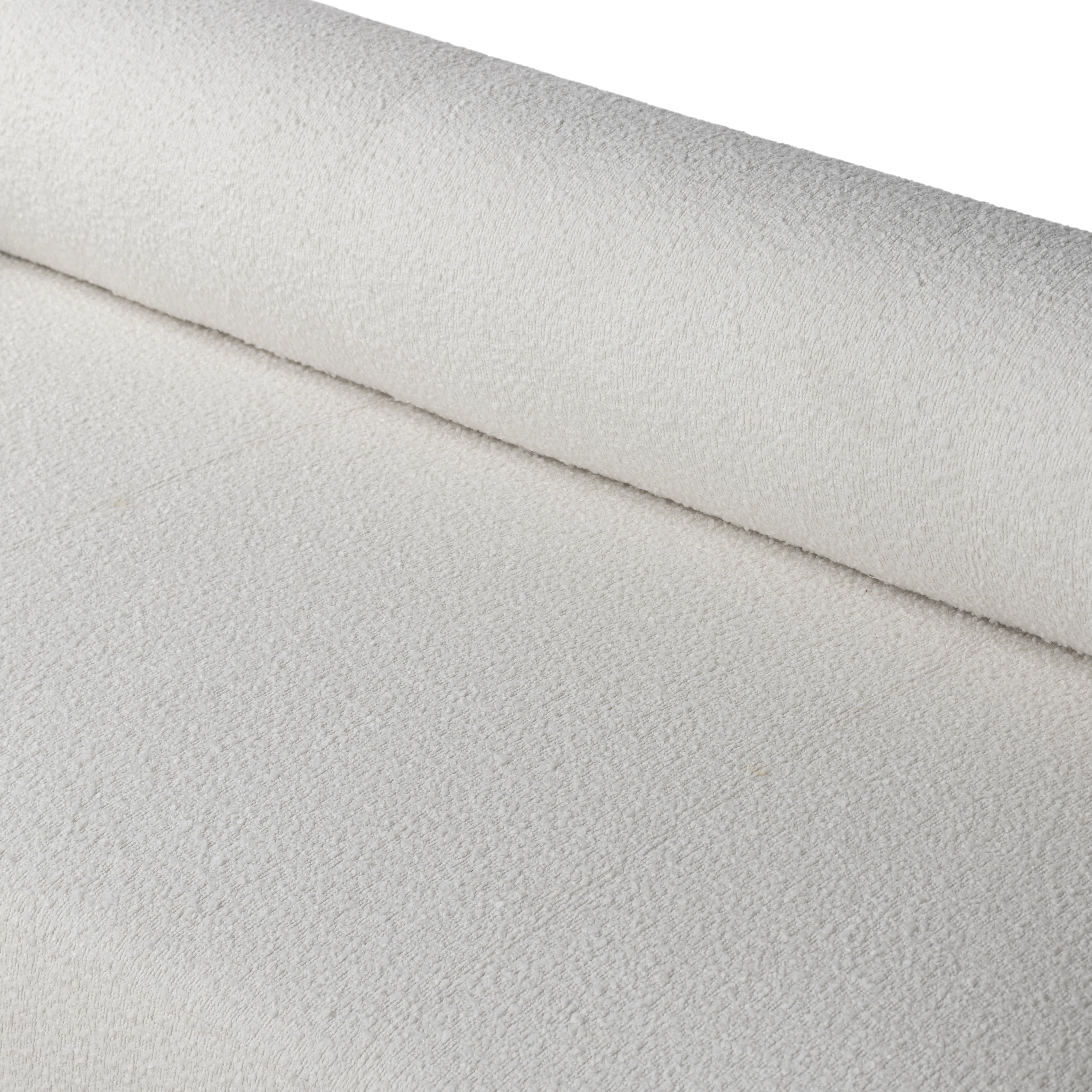 94" Off-White Boucle Upholstered Sofa