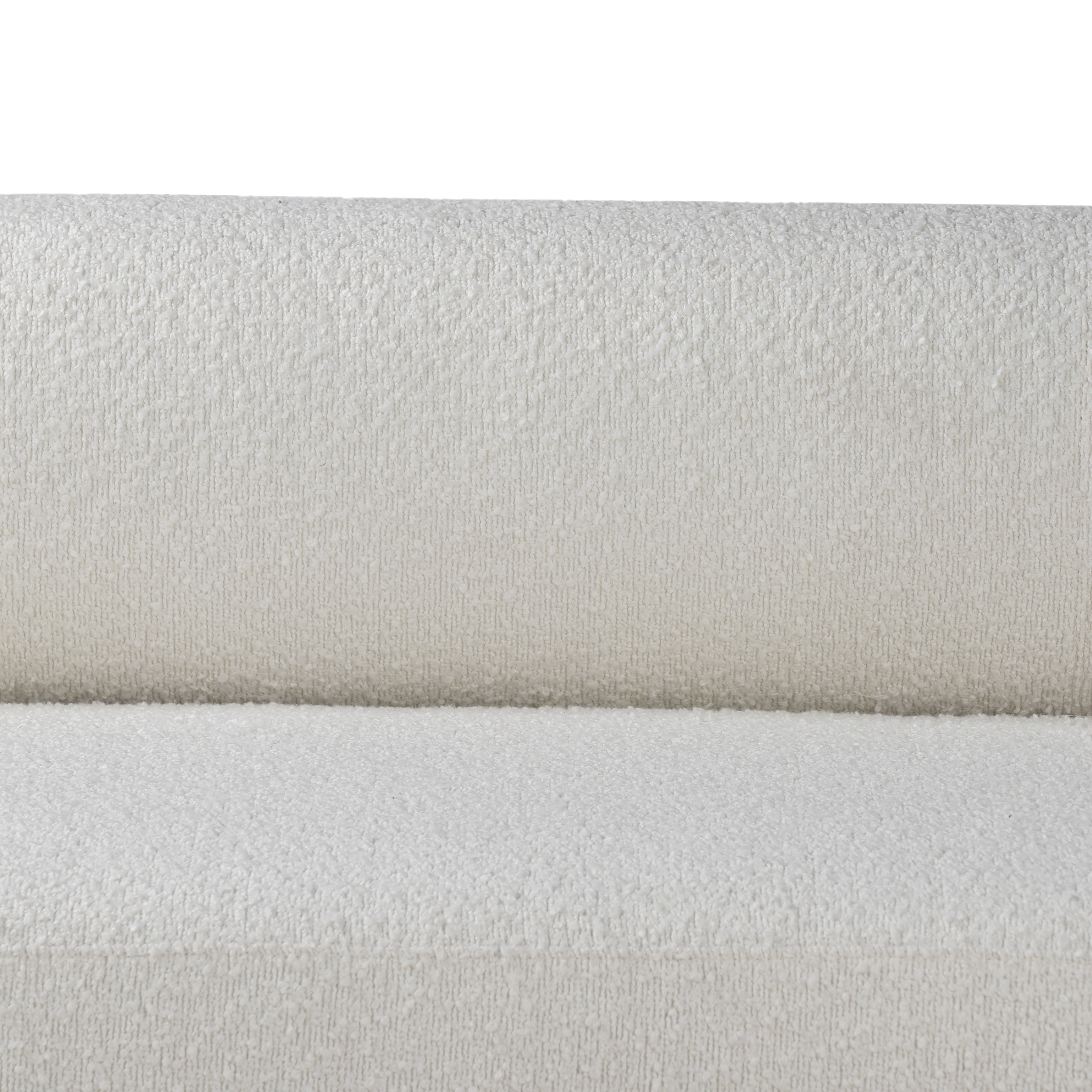 94" Off-White Boucle Upholstered Sofa