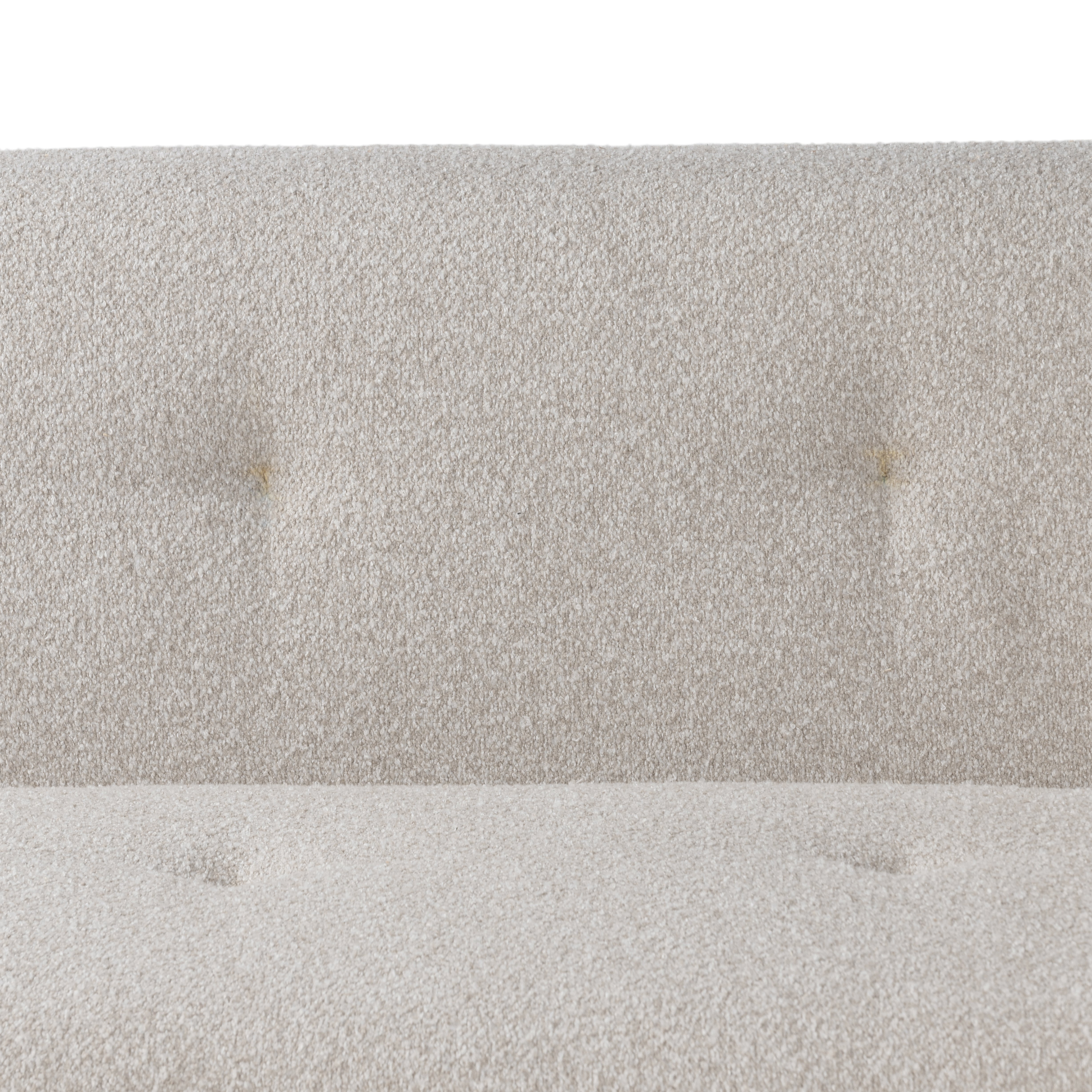 94" Cream Boucle Tufted Upholstered Sofa