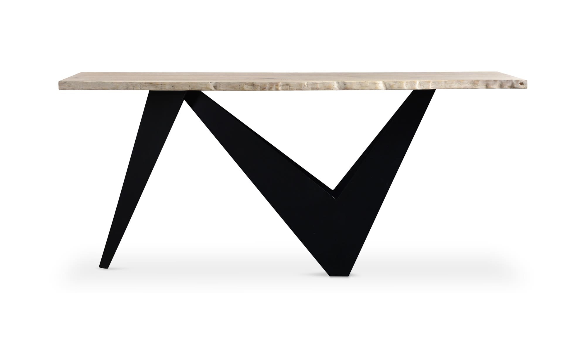 68" Natural Solid Oak Console Table