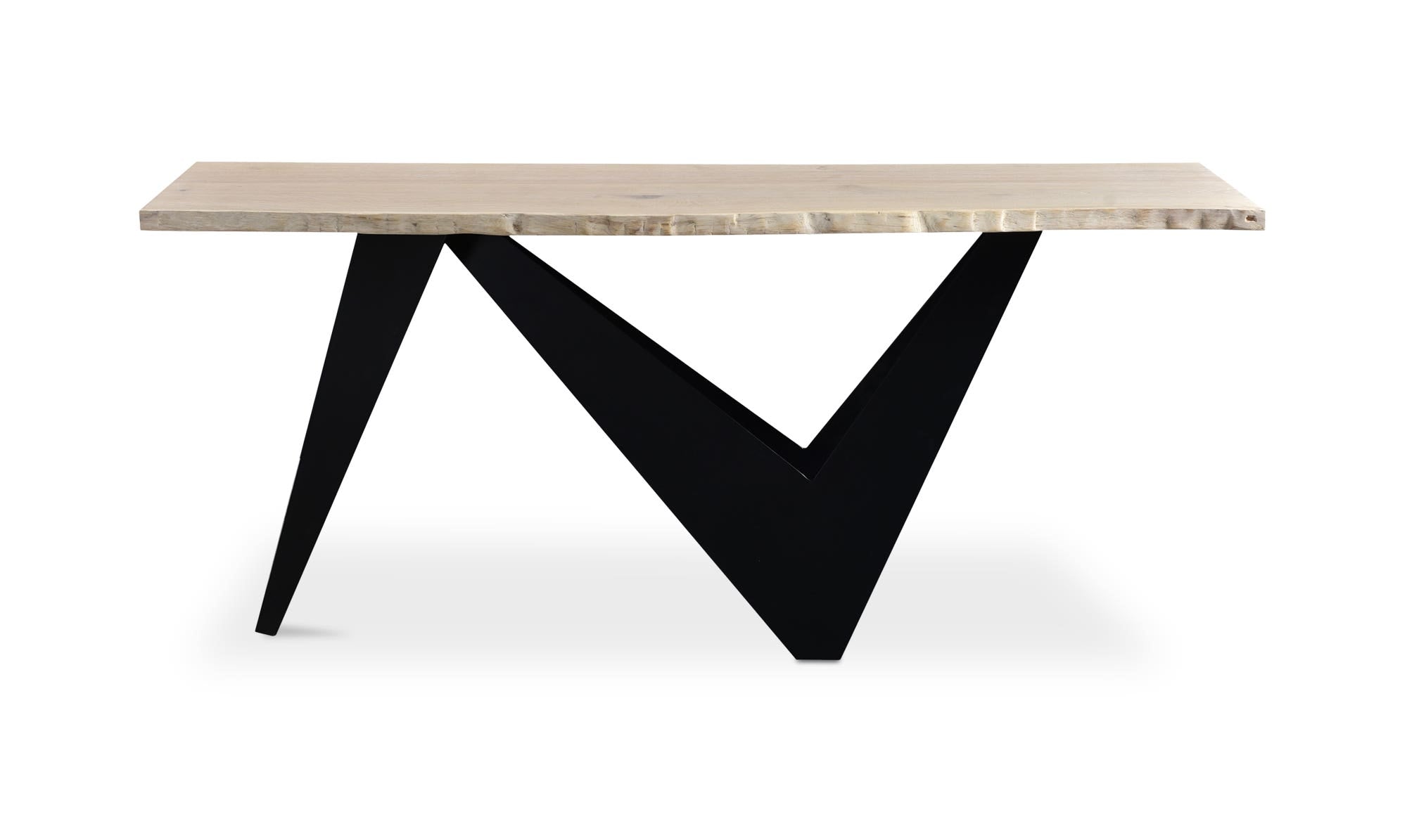 68" Natural Solid Oak Console Table