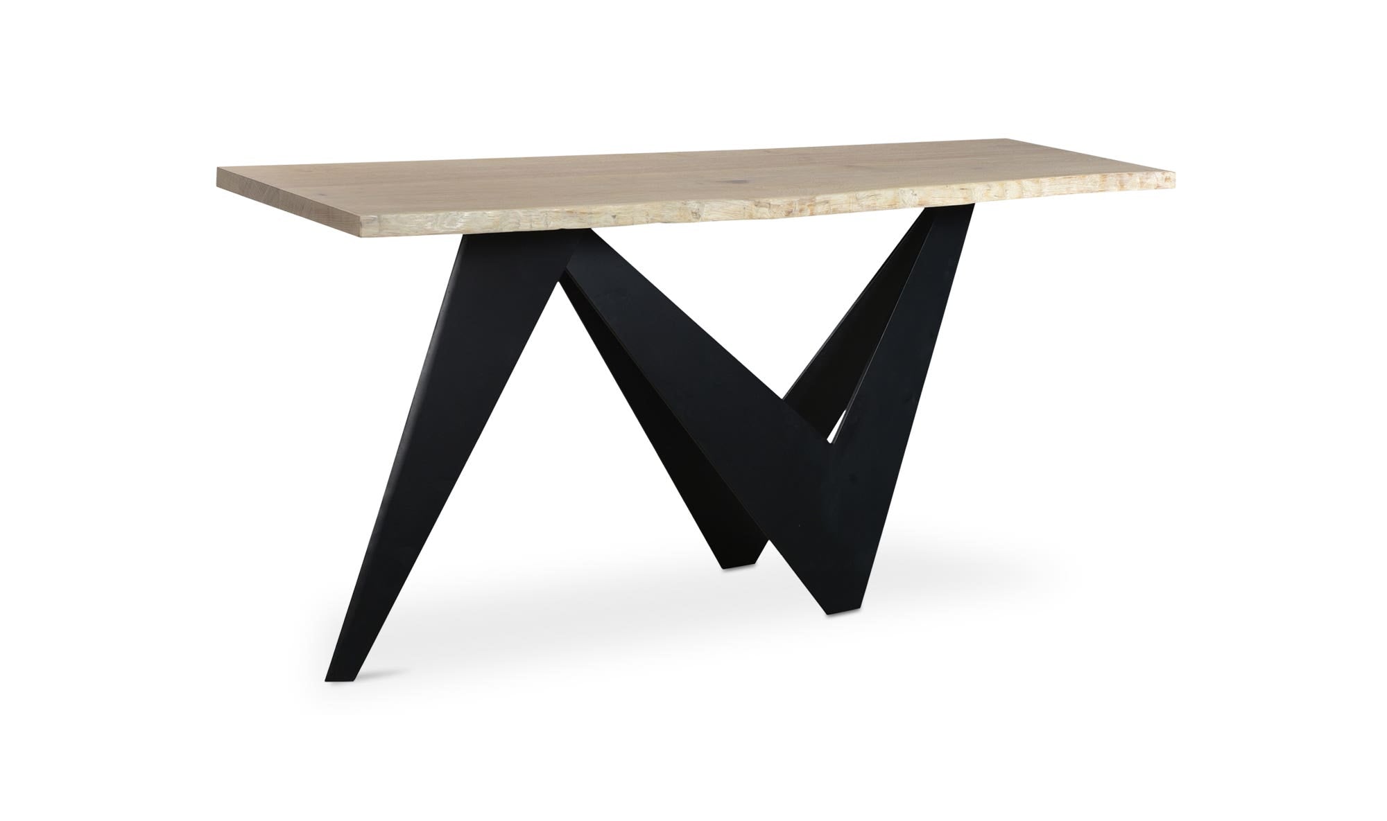 68" Natural Solid Oak Console Table