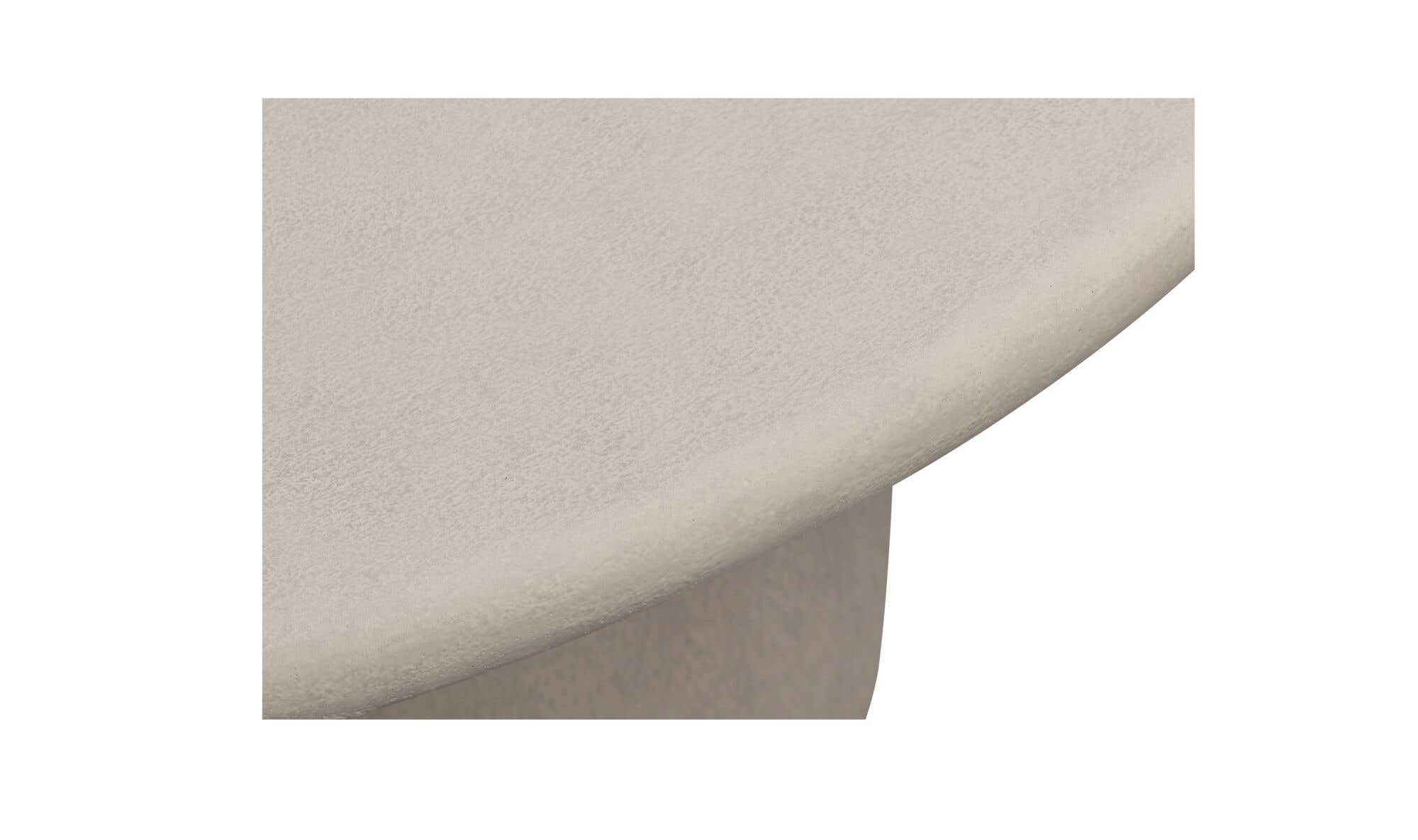 40" Cream Concrete Outdoor Coffee Table