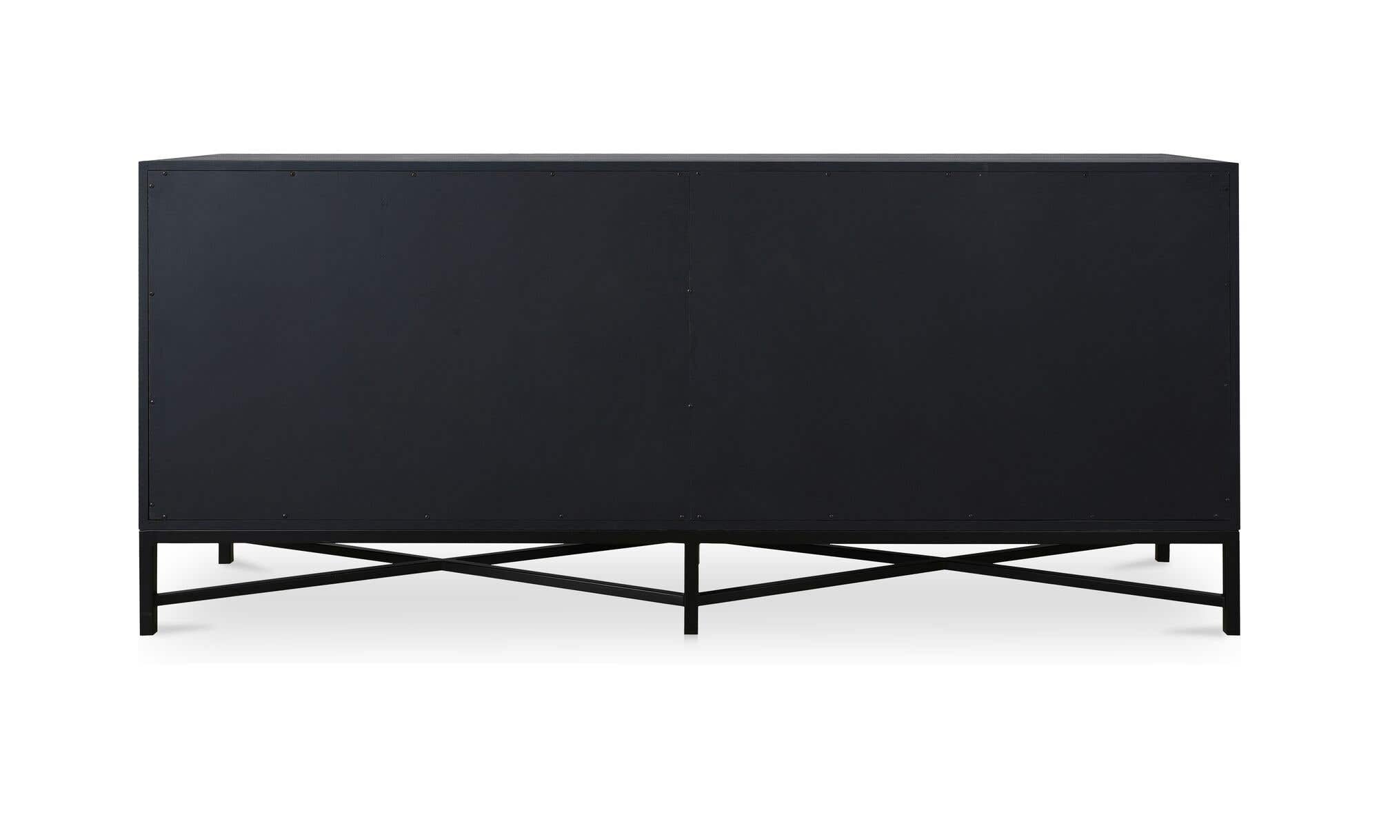 76" Black Oak Sideboard