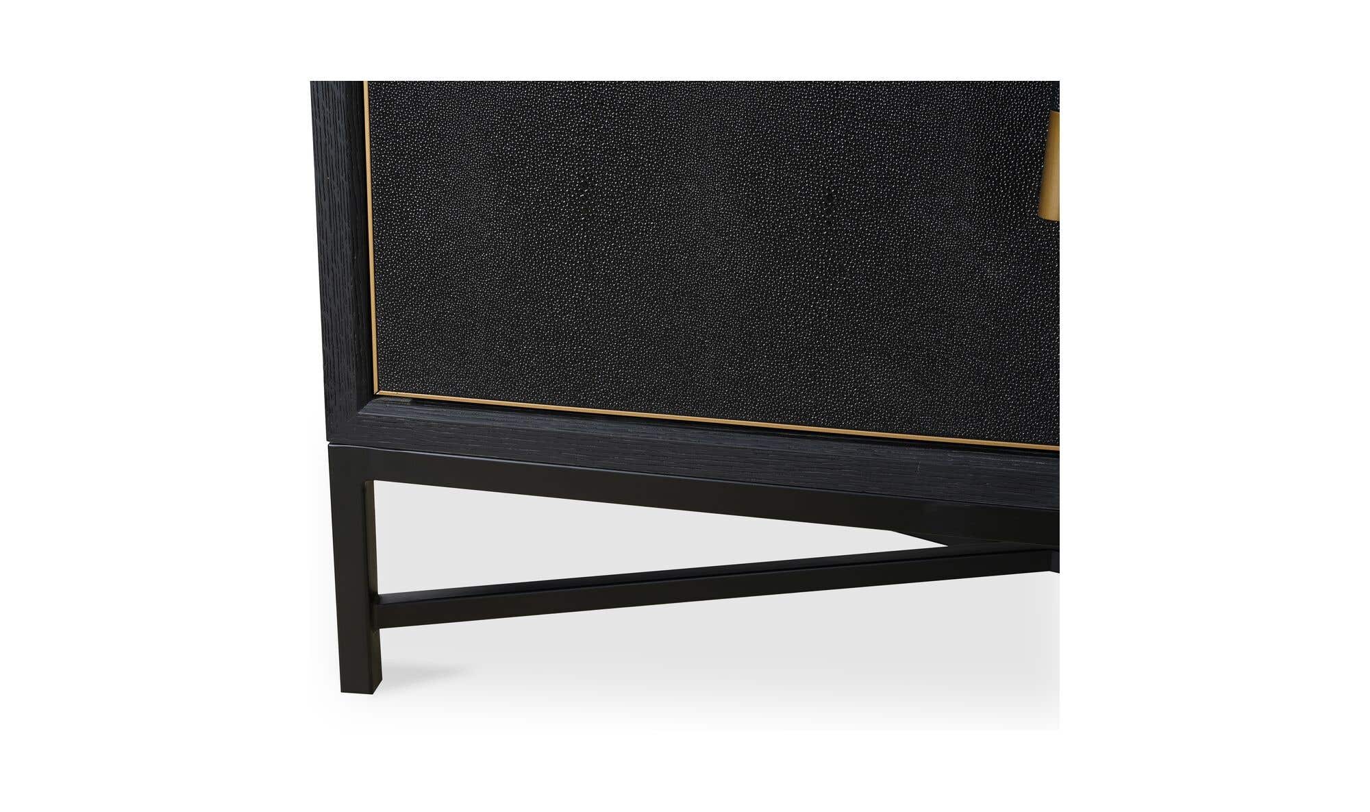 76" Black Oak Sideboard