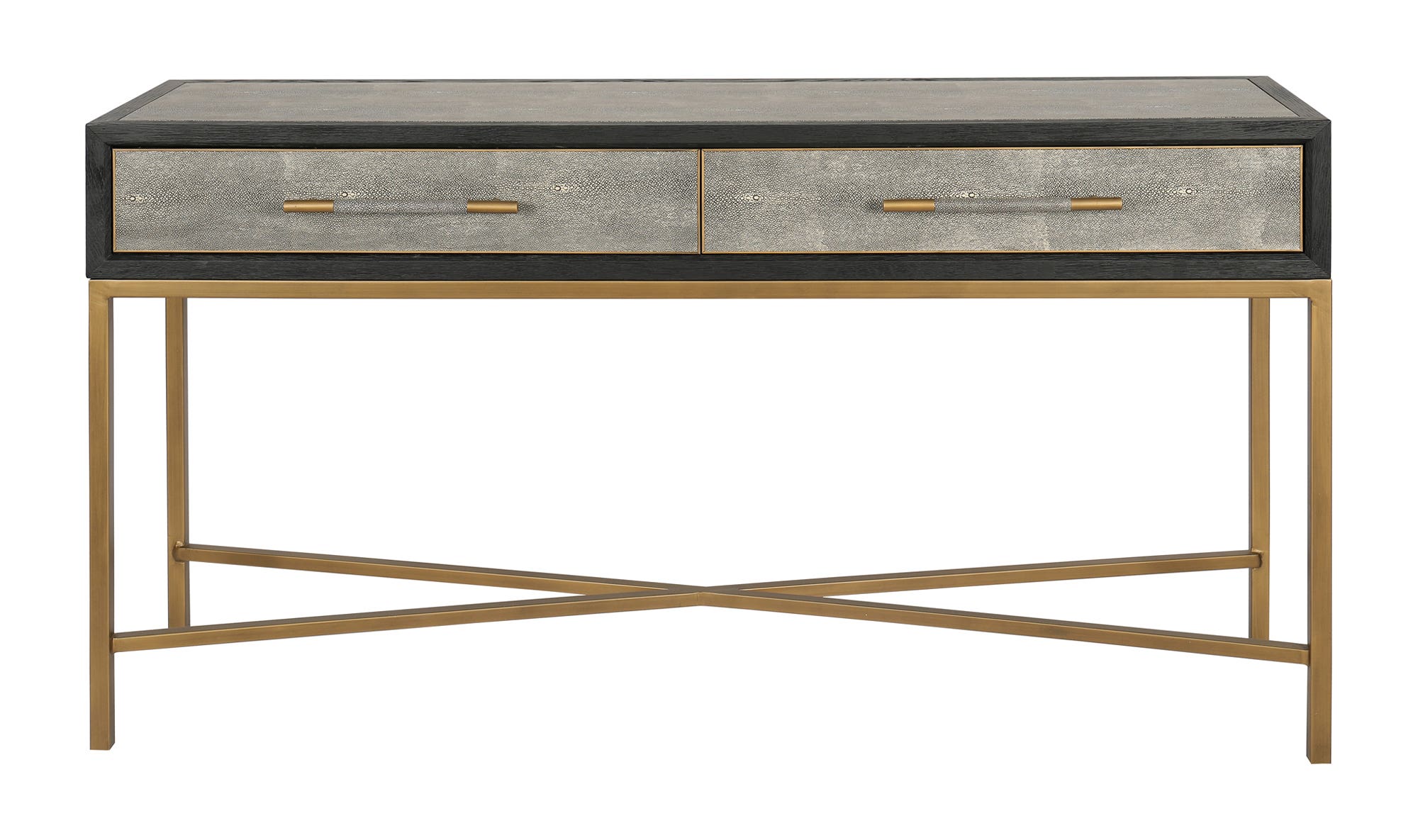 59" Grey Oak Console Table