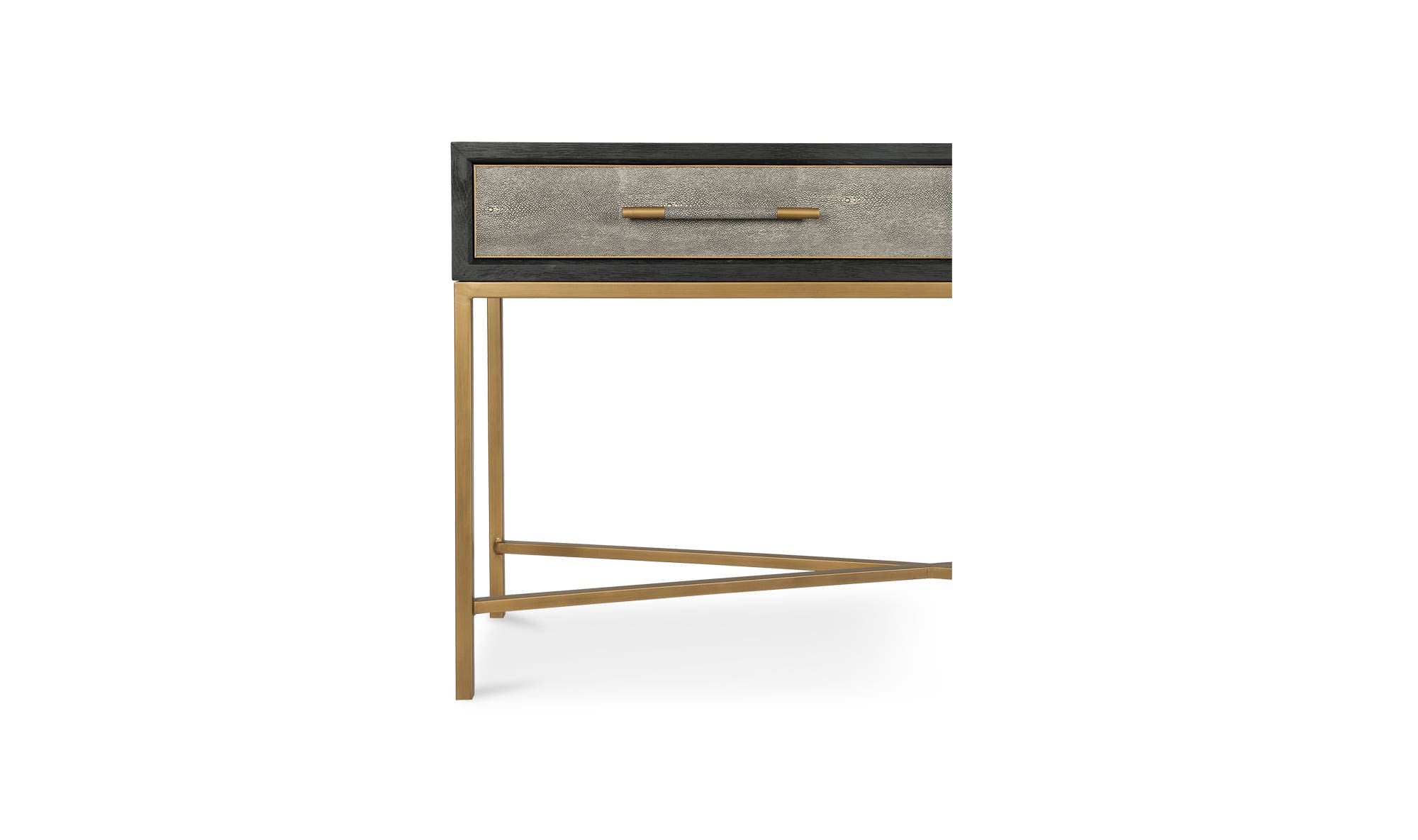 59" Grey Oak Console Table
