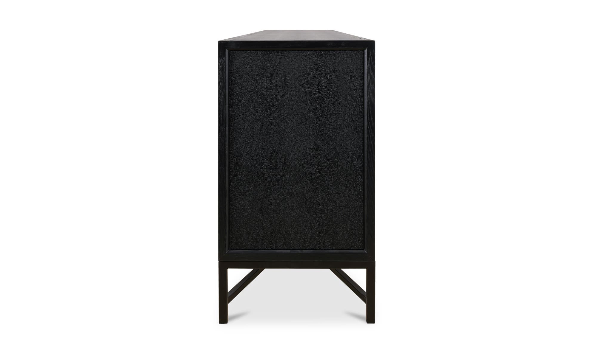 100" Black Solid Oak Sideboard