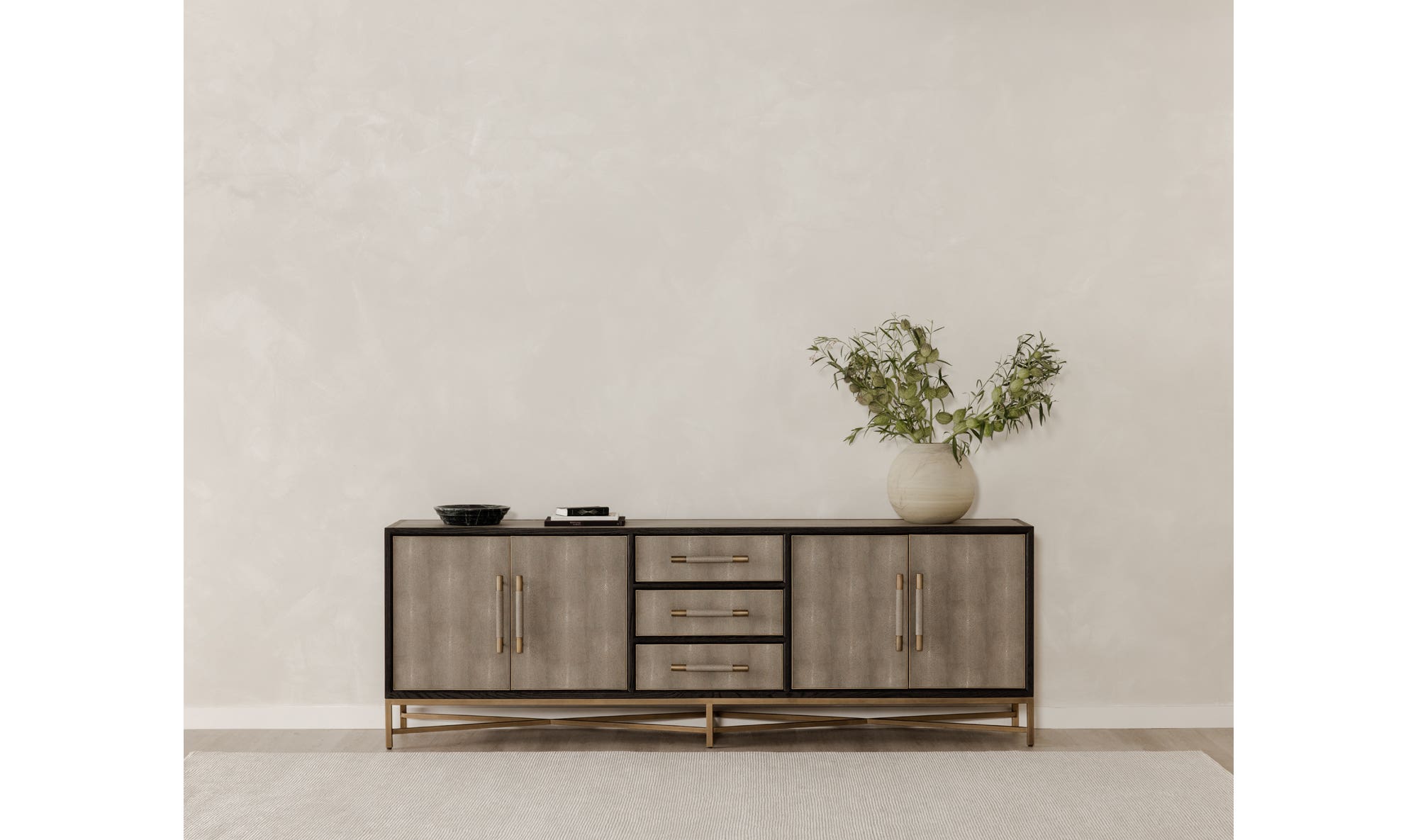100" Grey Oak Sideboard