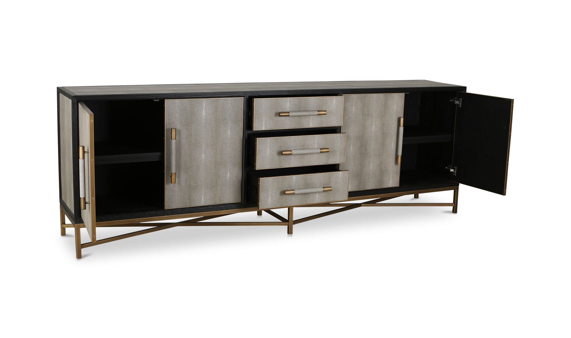 100" Grey Oak Sideboard