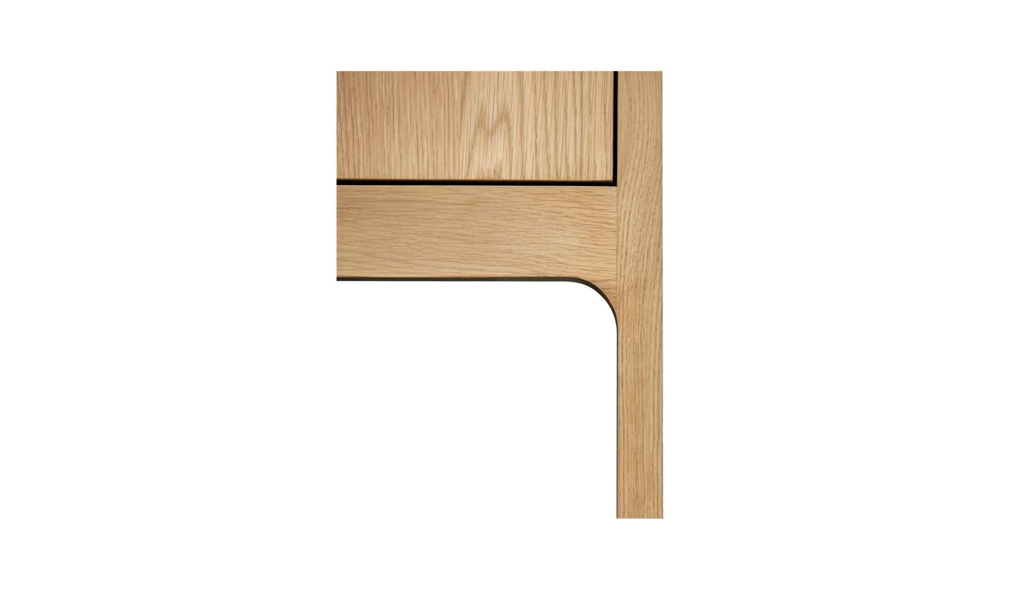 37.4" Natural Solid Oak Display Cabinet