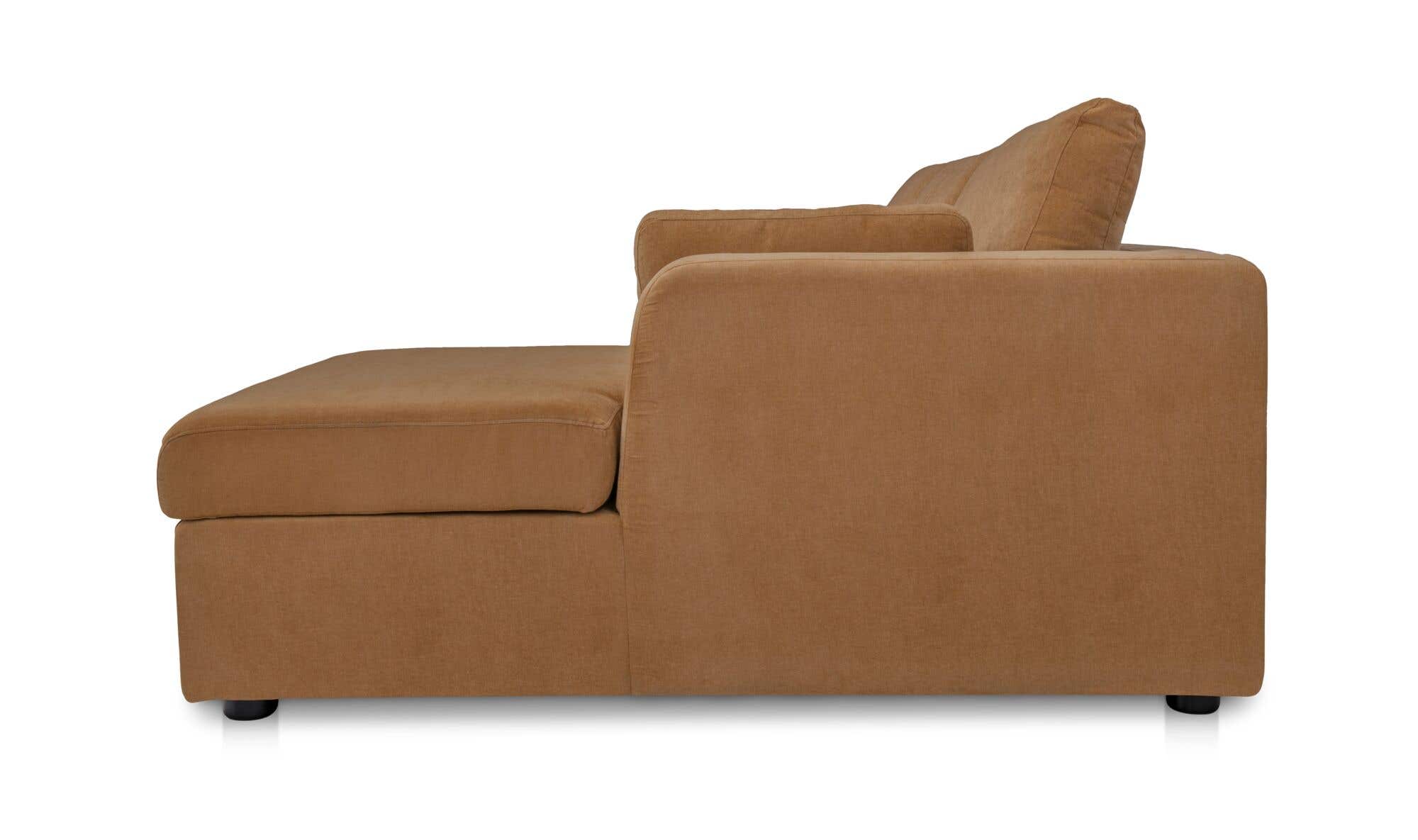 115.75" Ginger Upholstered Sleeper Storage Chaise Right Facing Sectional