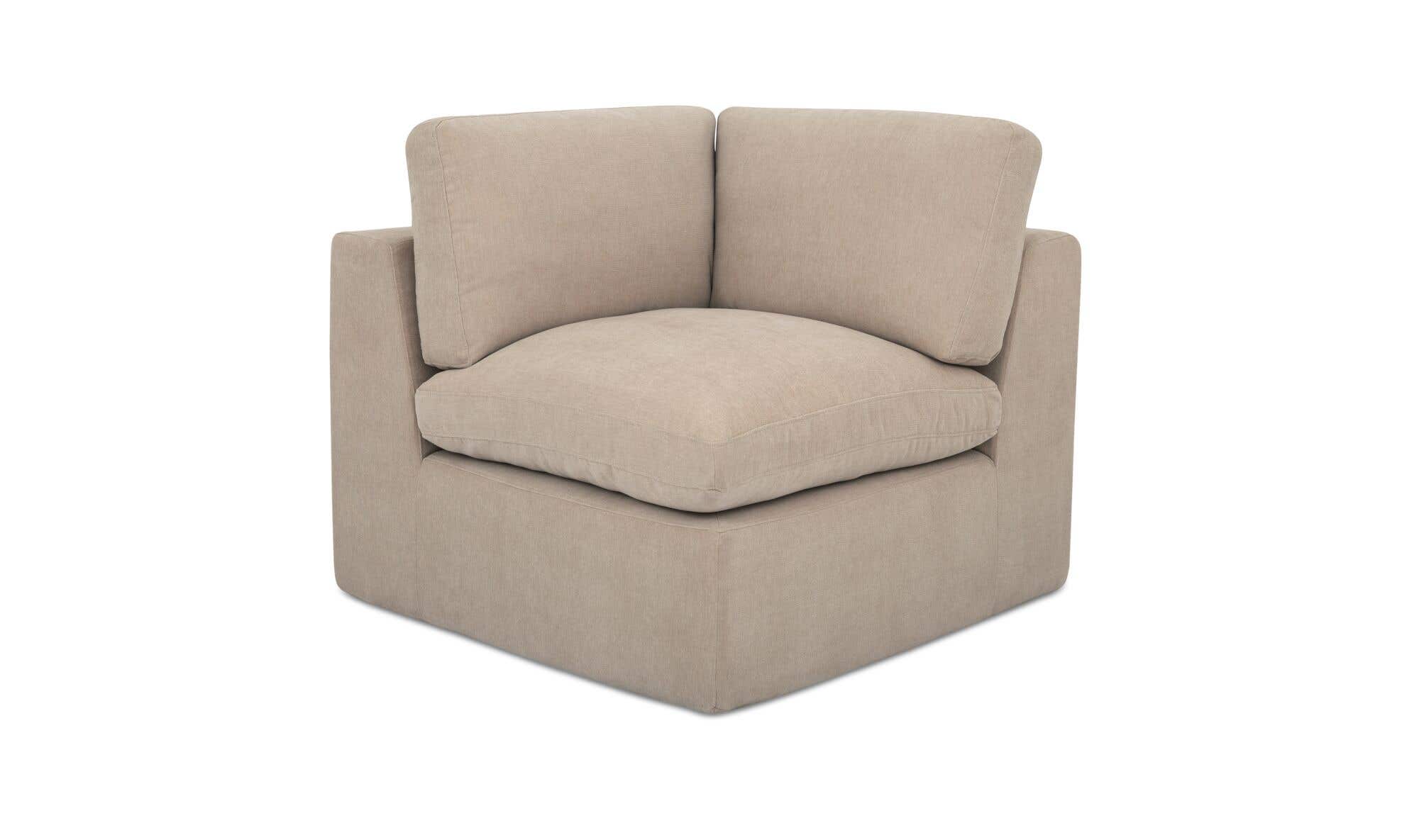 36.25" Pebble Upholstered Corner Chair