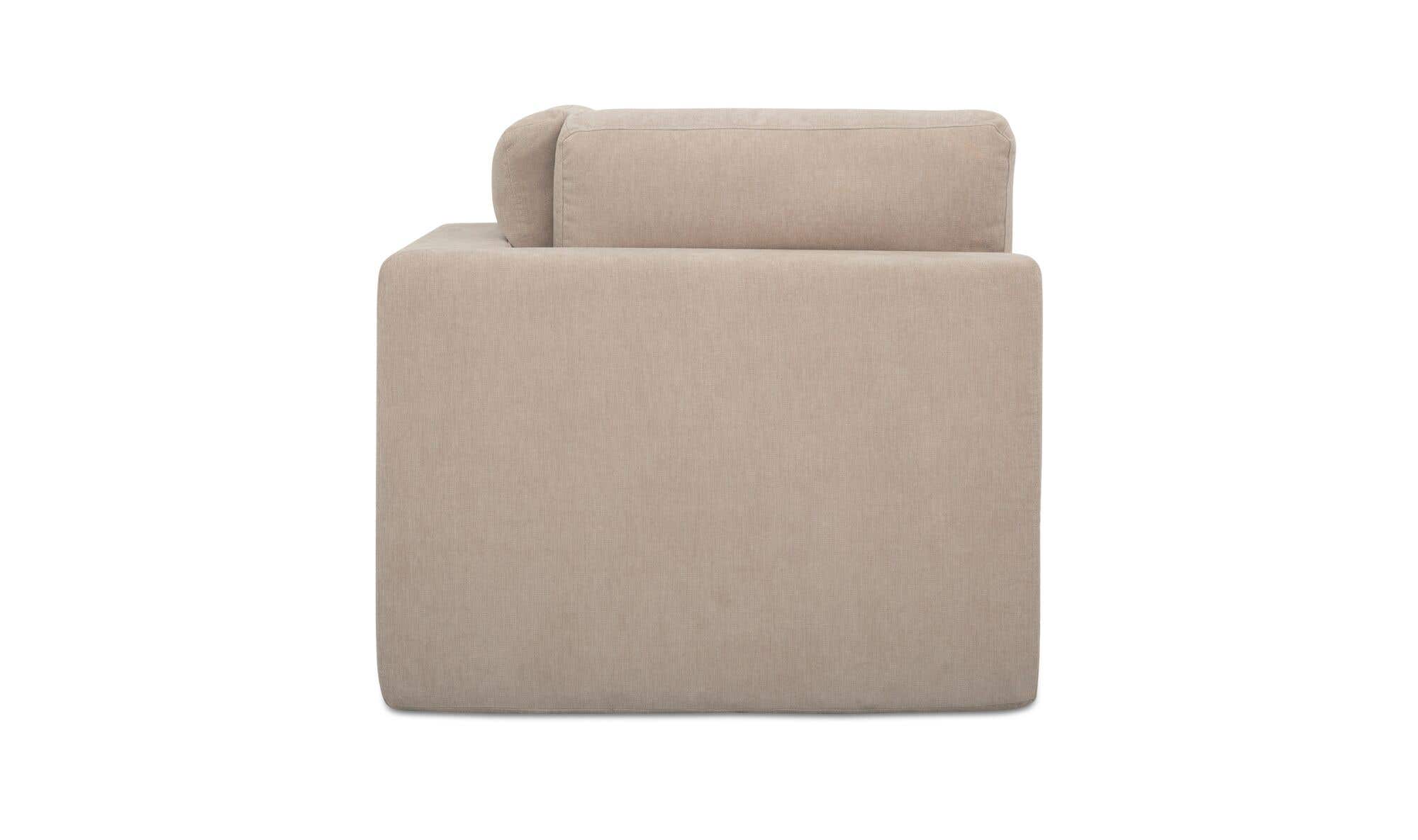 36.25" Pebble Upholstered Corner Chair