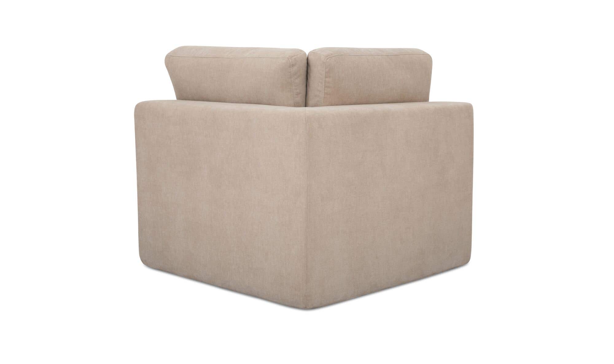 36.25" Pebble Upholstered Corner Chair