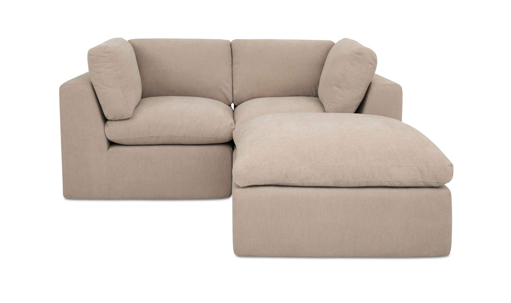 74" Pebble Upholstered Modular Sectional