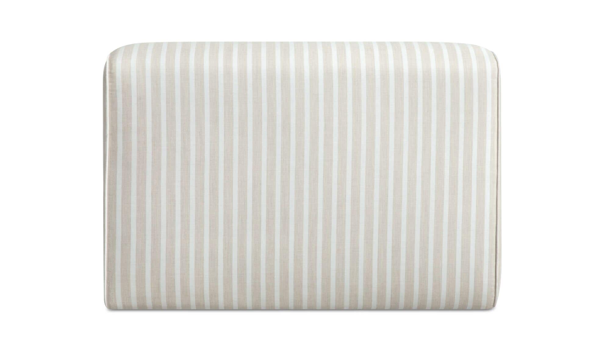 41.3" Brown Stripe Upholstered Sectional Component
