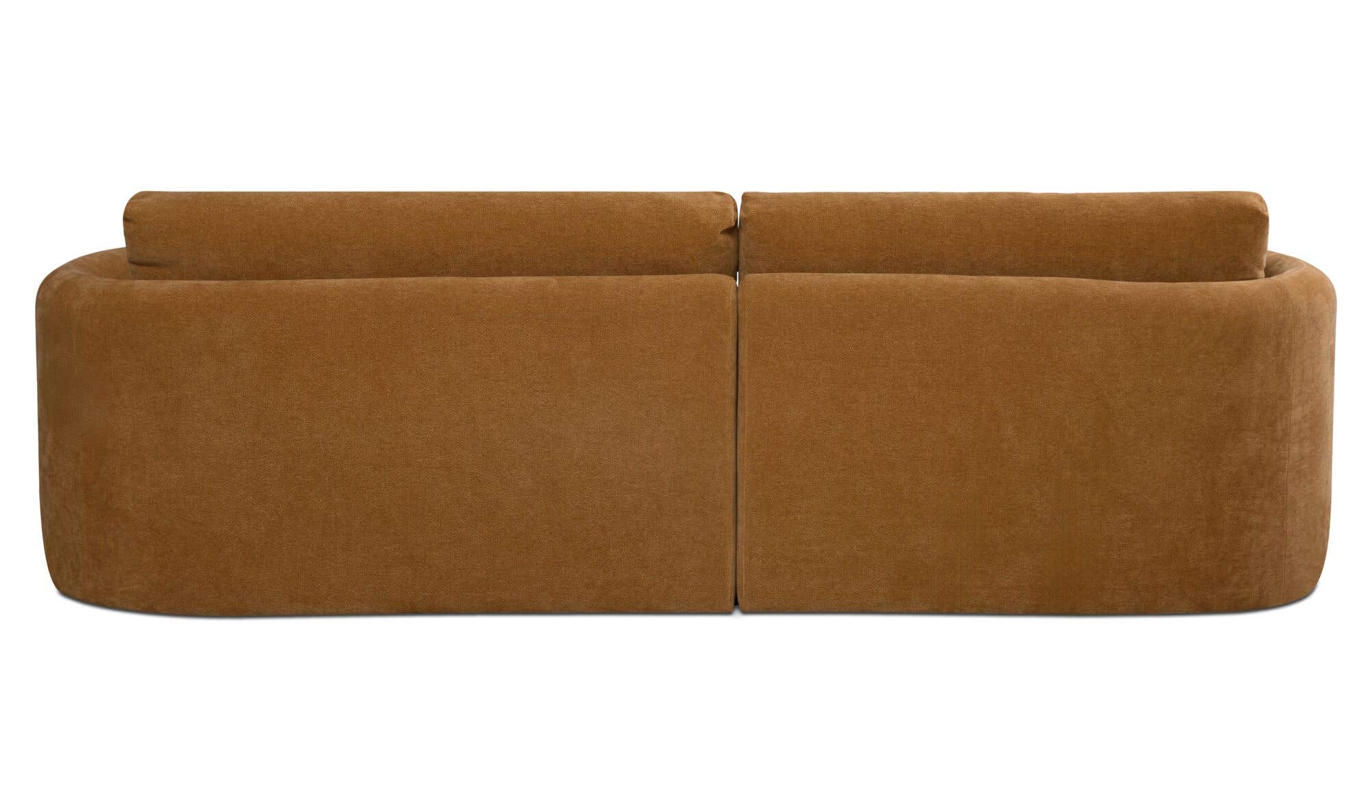 108.7" Ginger Upholstered Left Facing Sectional