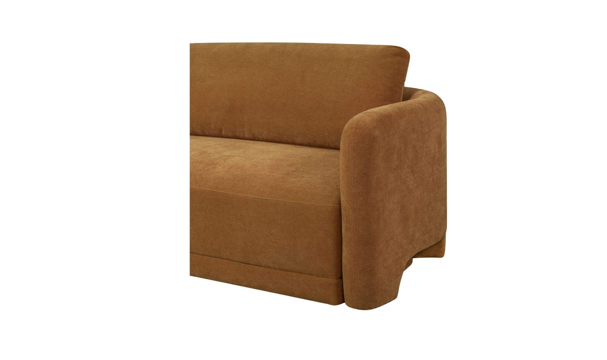 108.7" Ginger Upholstered Left Facing Sectional