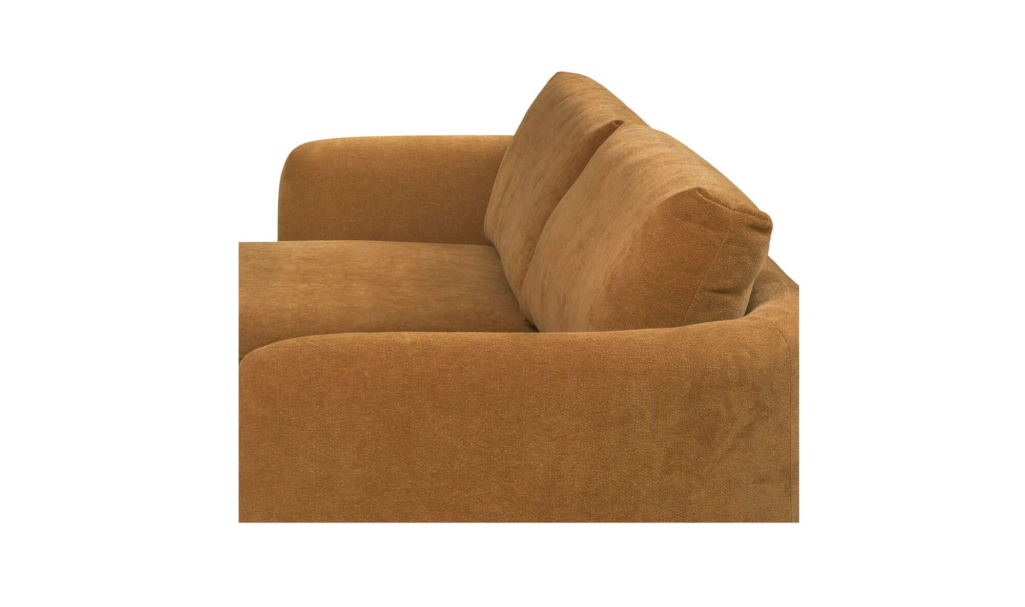 108.7" Ginger Upholstered Left Facing Sectional