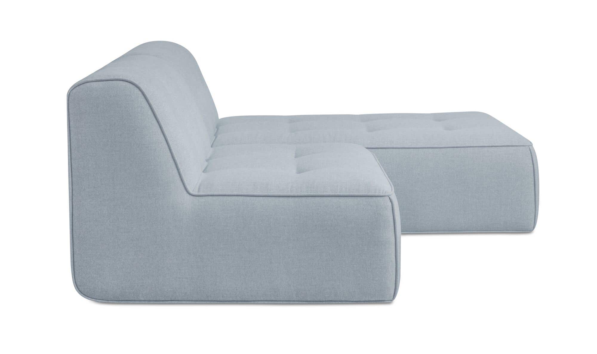 82.6" Light Blue Aluminum 2 Piece Outdoor Nook