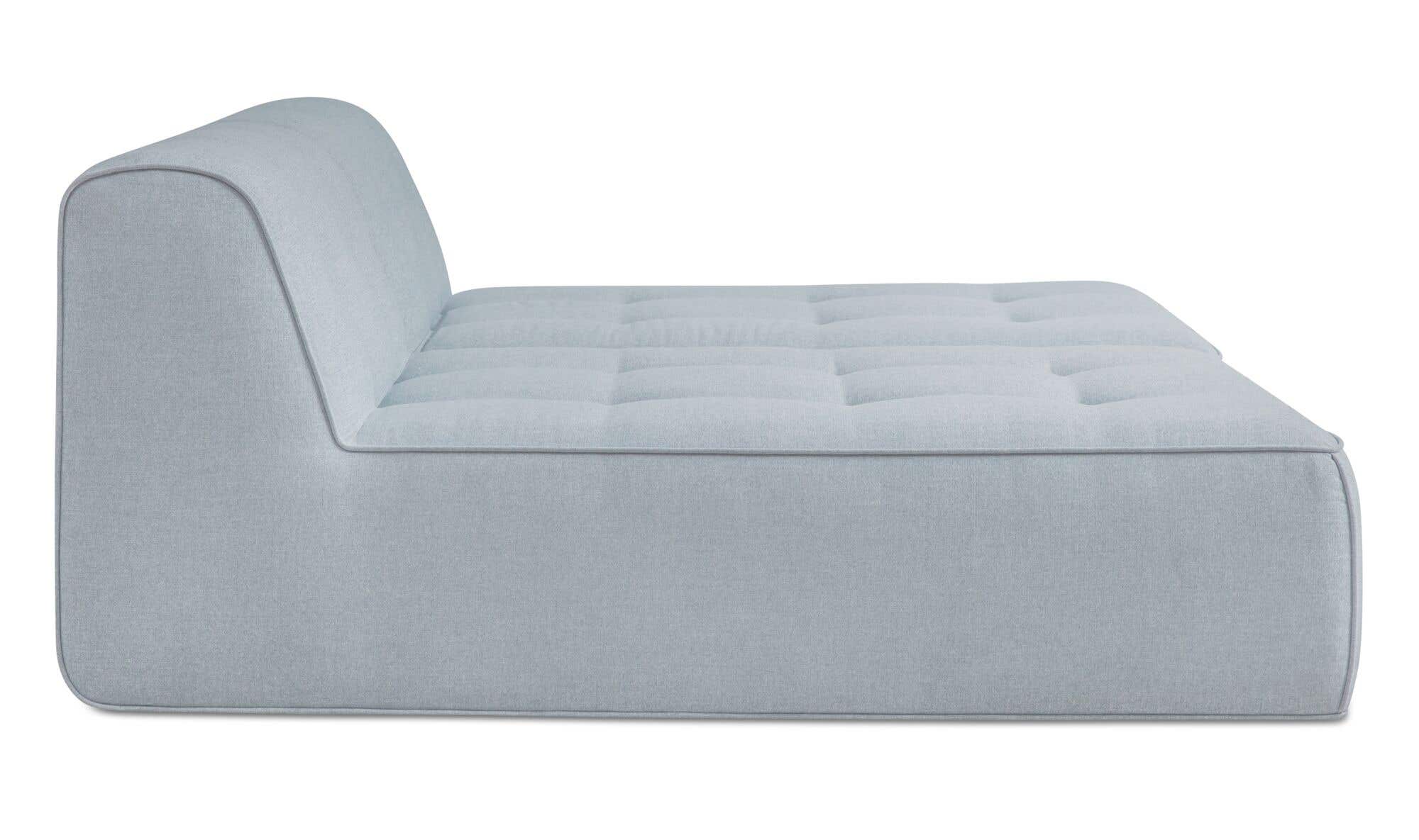 82.6" Light Blue Aluminum 2 Piece Outdoor Sun Lounger