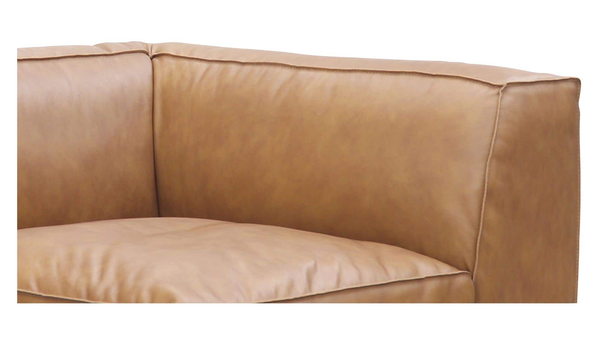 40.5" Sonoran Tan Leather Corner Chair