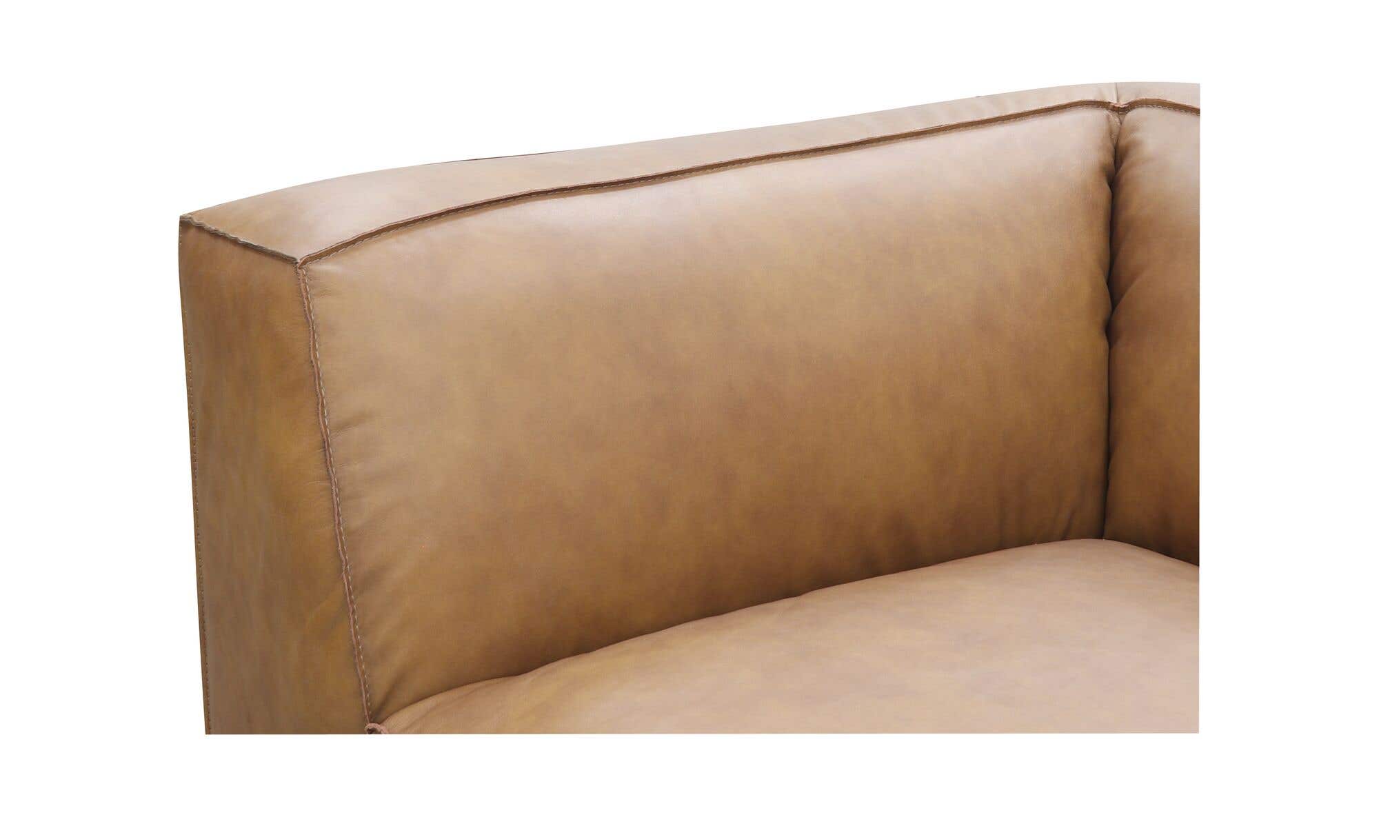 112" Sonoran Tan Leather Modular Sectional