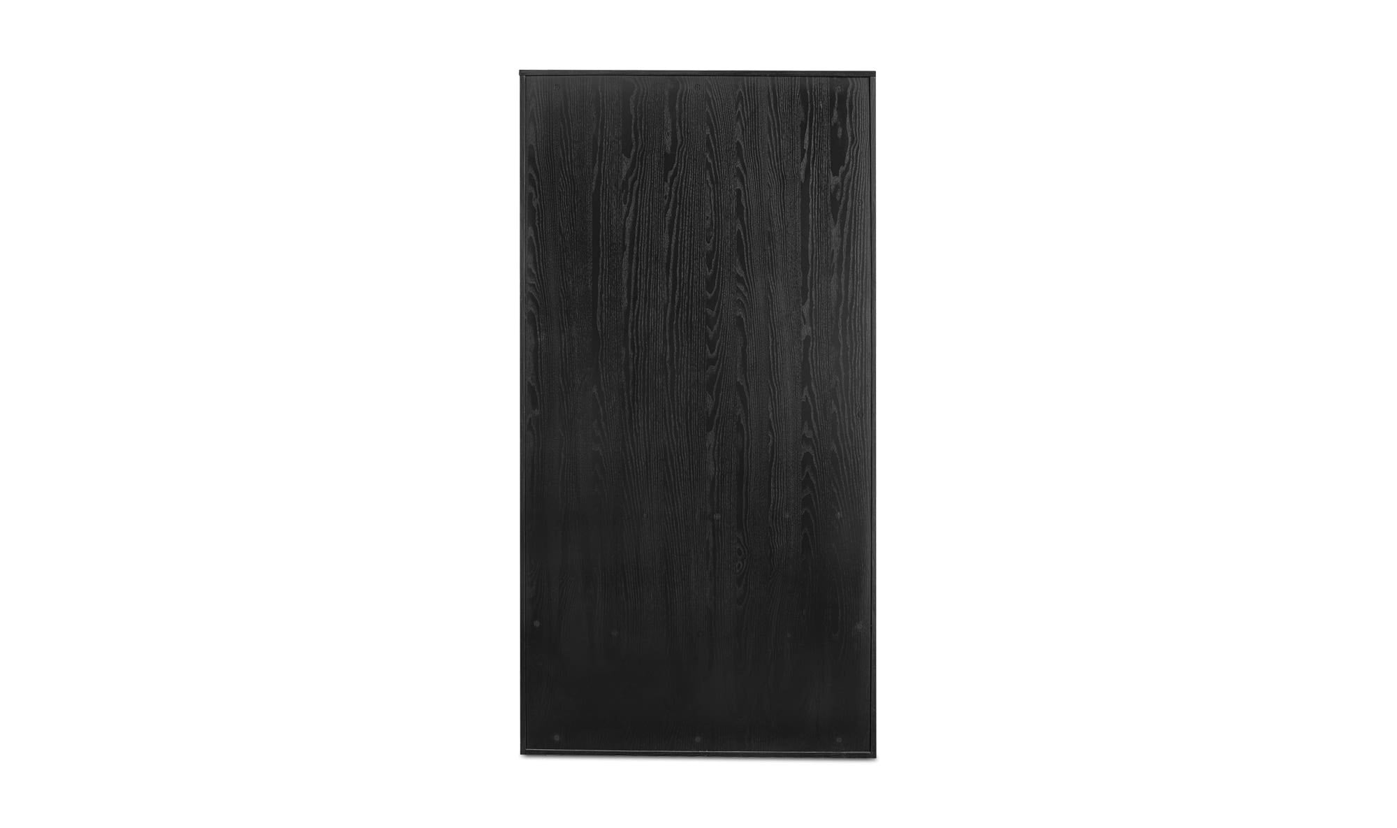 40" Black Oak Tall Cabinet