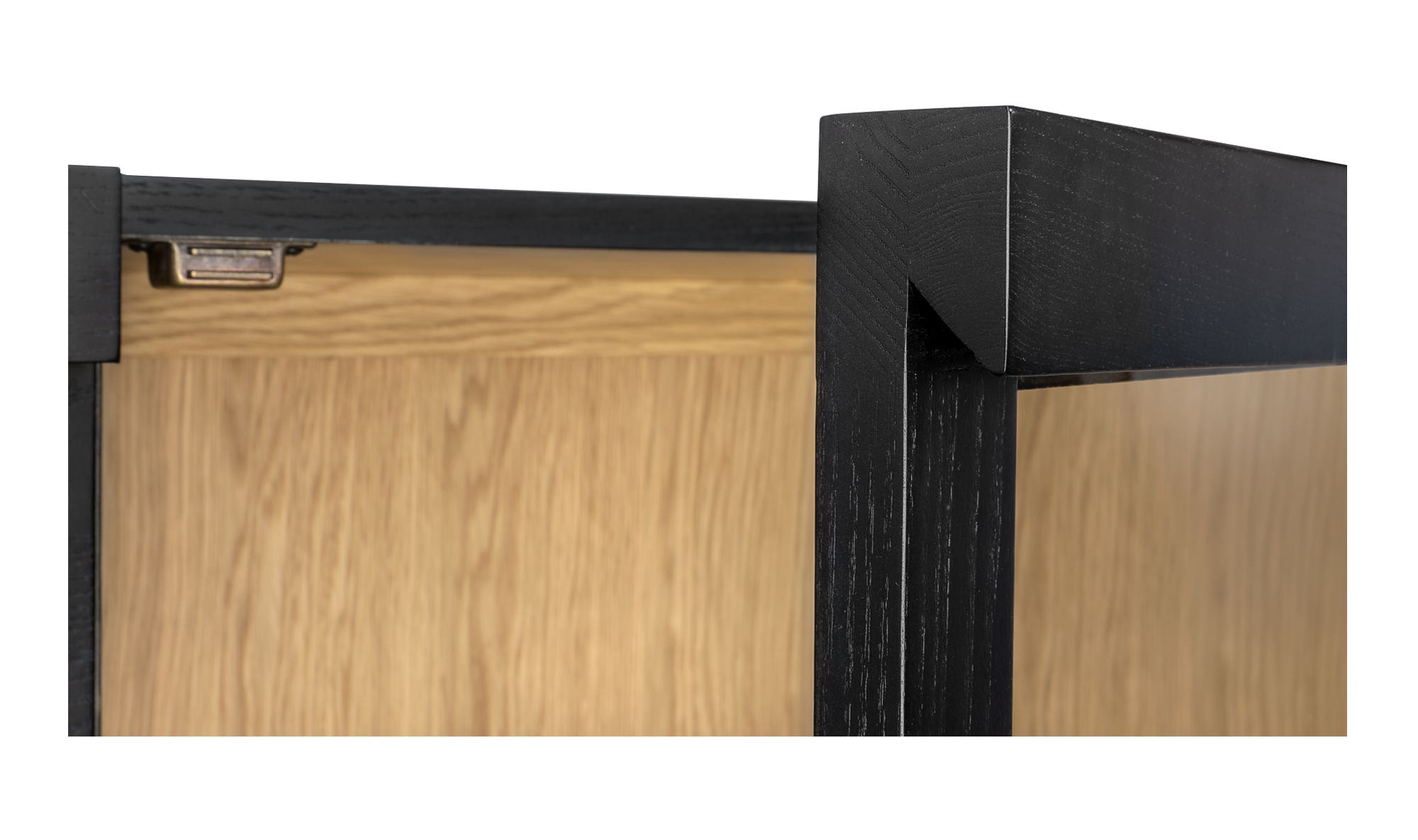 40" Black Oak Tall Cabinet
