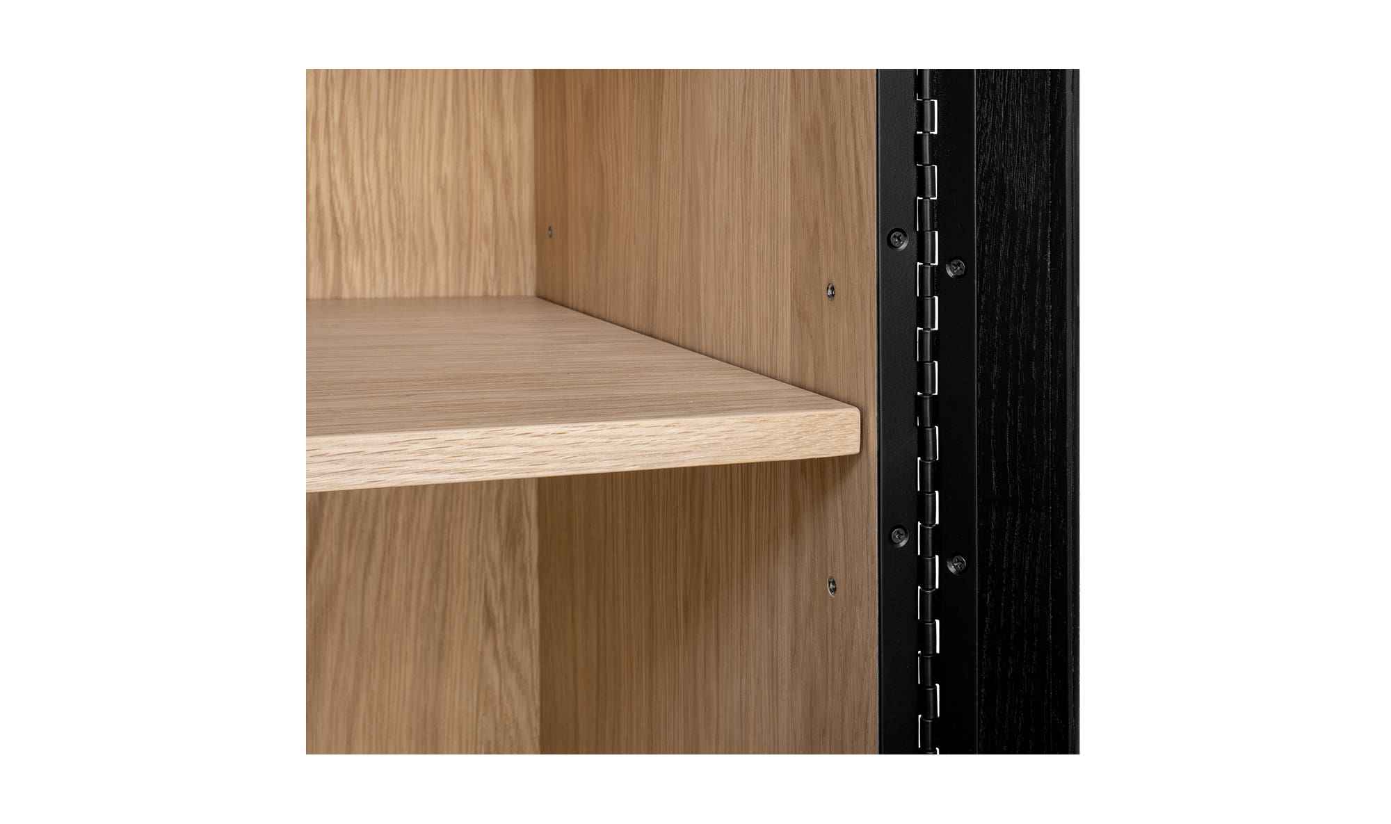 40" Black Oak Tall Cabinet
