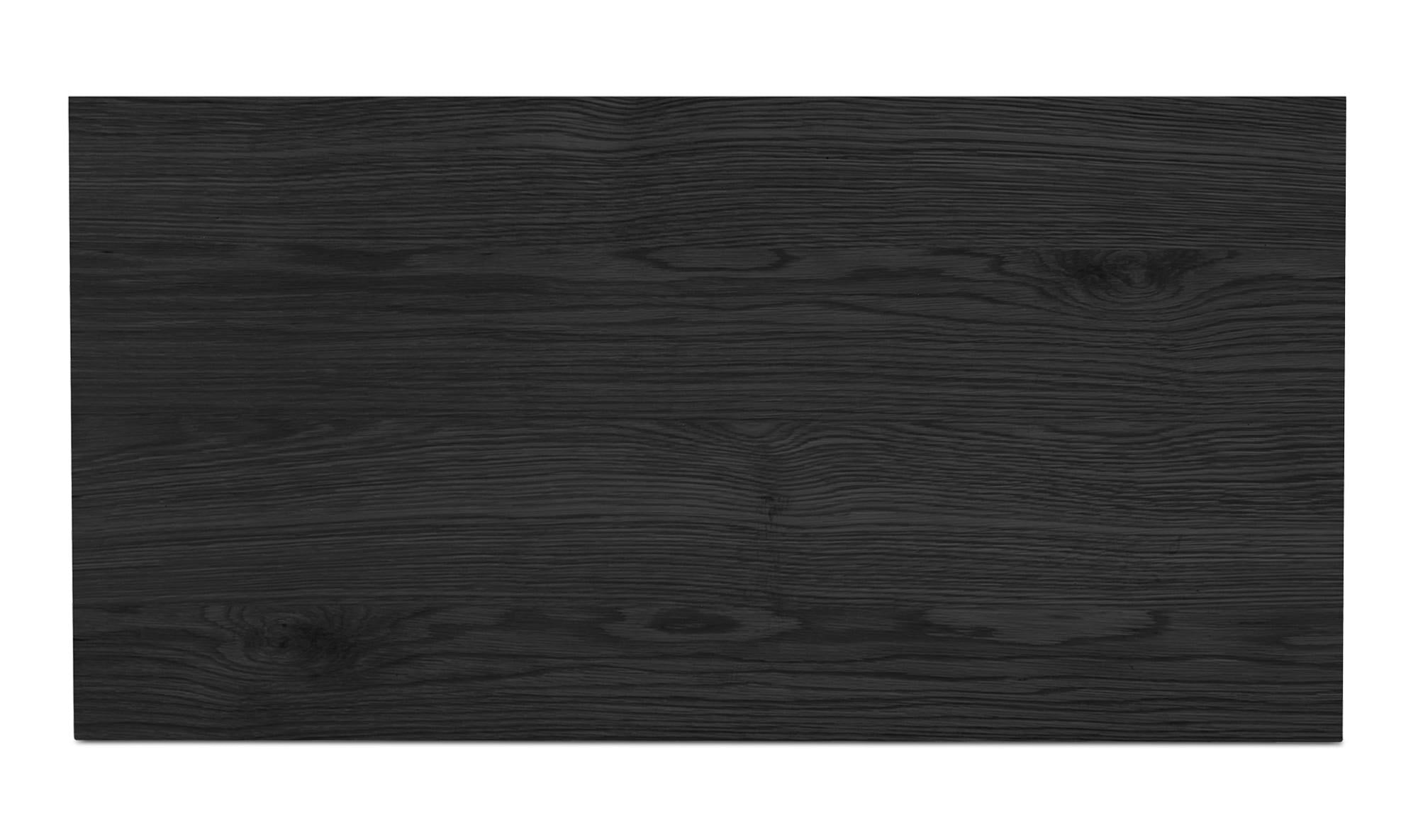40" Black Oak Tall Cabinet
