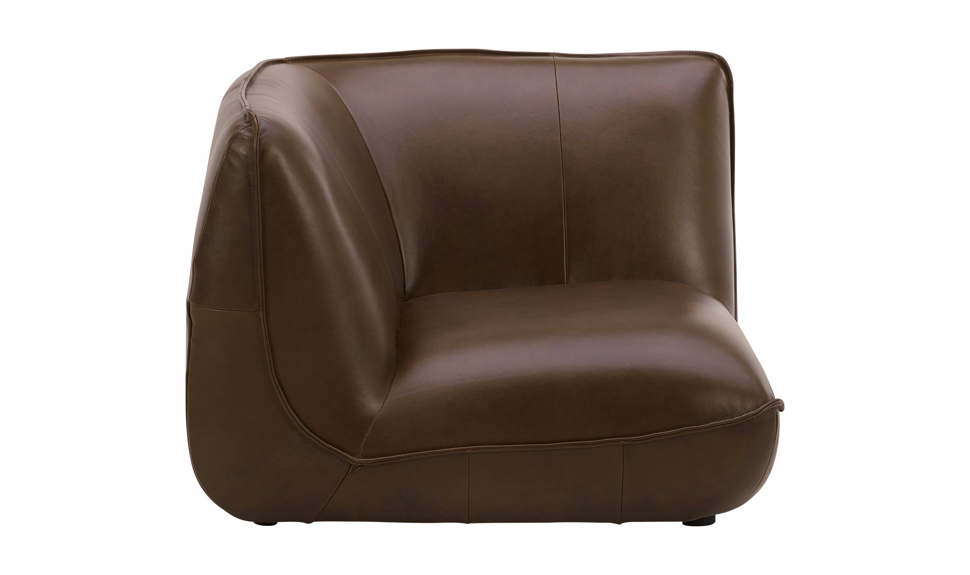 ZEPPELIN LEATHER CORNER CHAIR