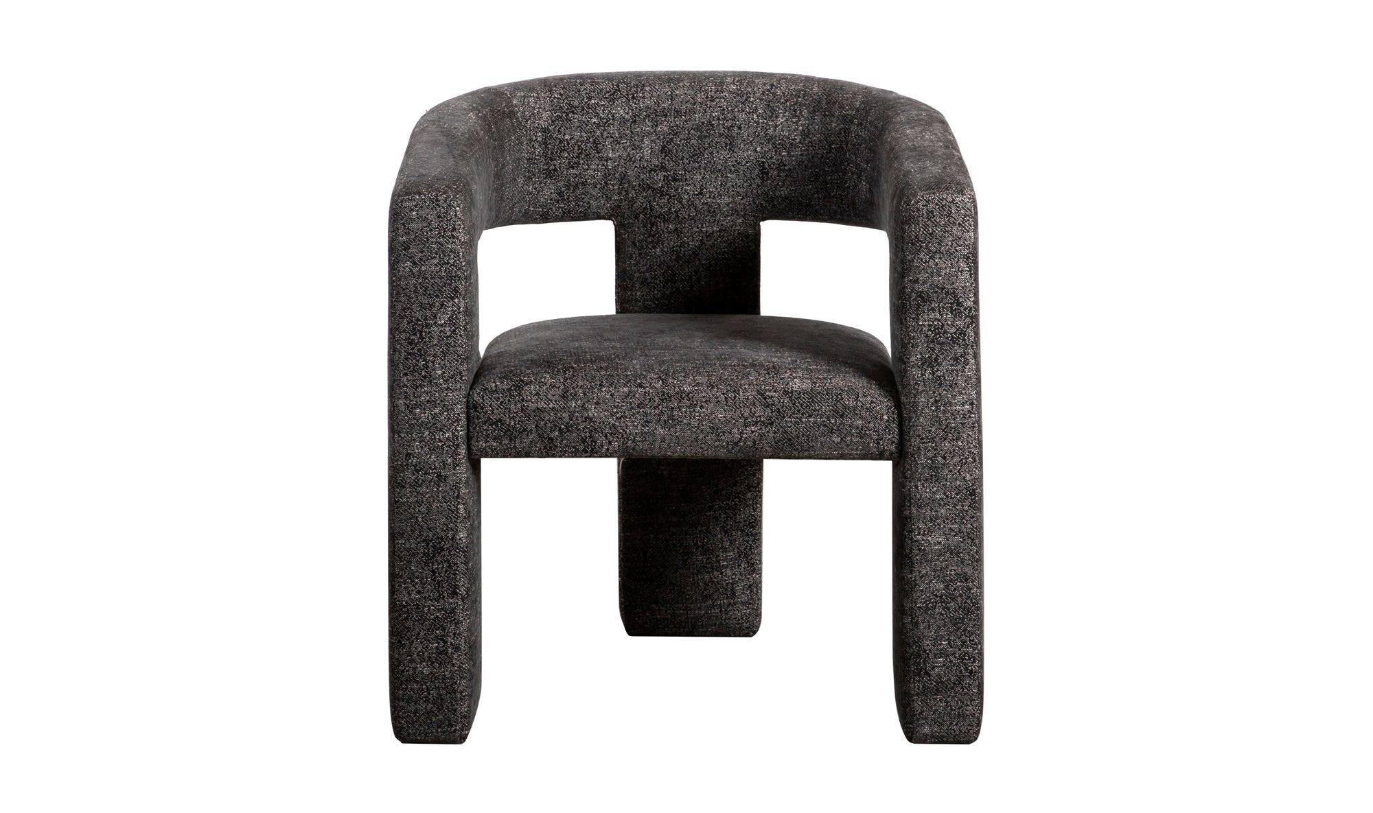 29" Black Upholstered Accent Chair
