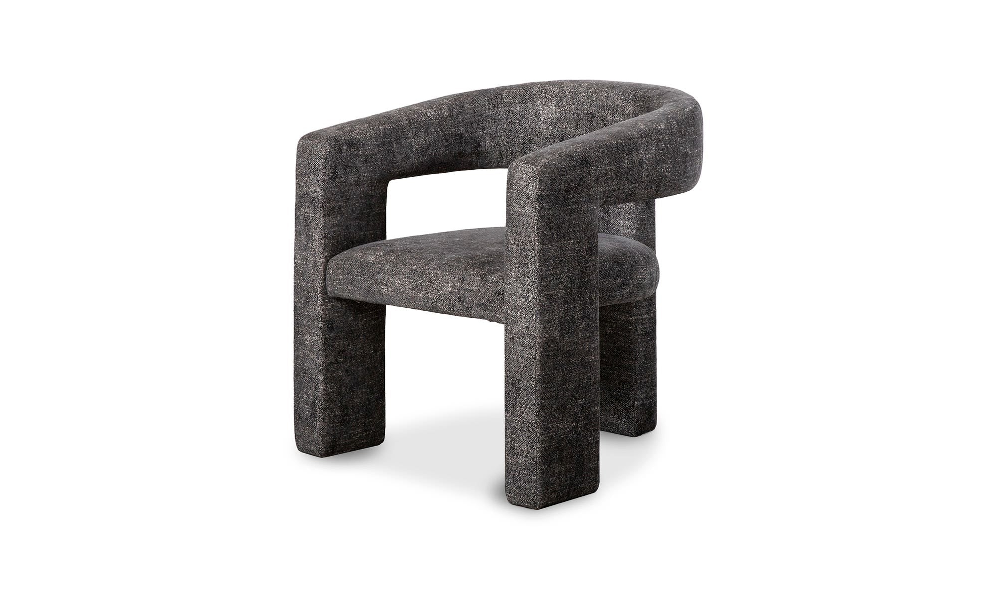 29" Black Upholstered Accent Chair