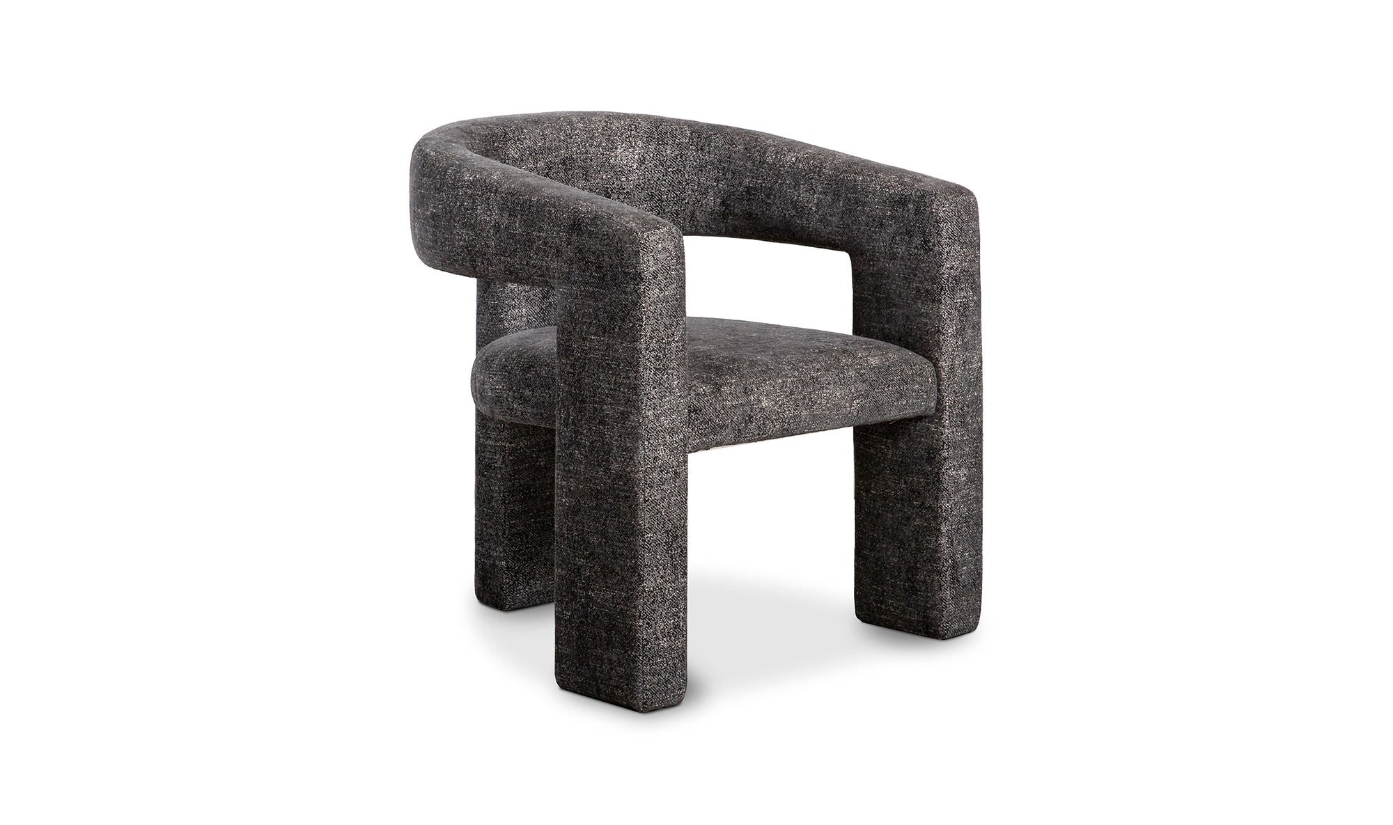 29" Black Upholstered Accent Chair