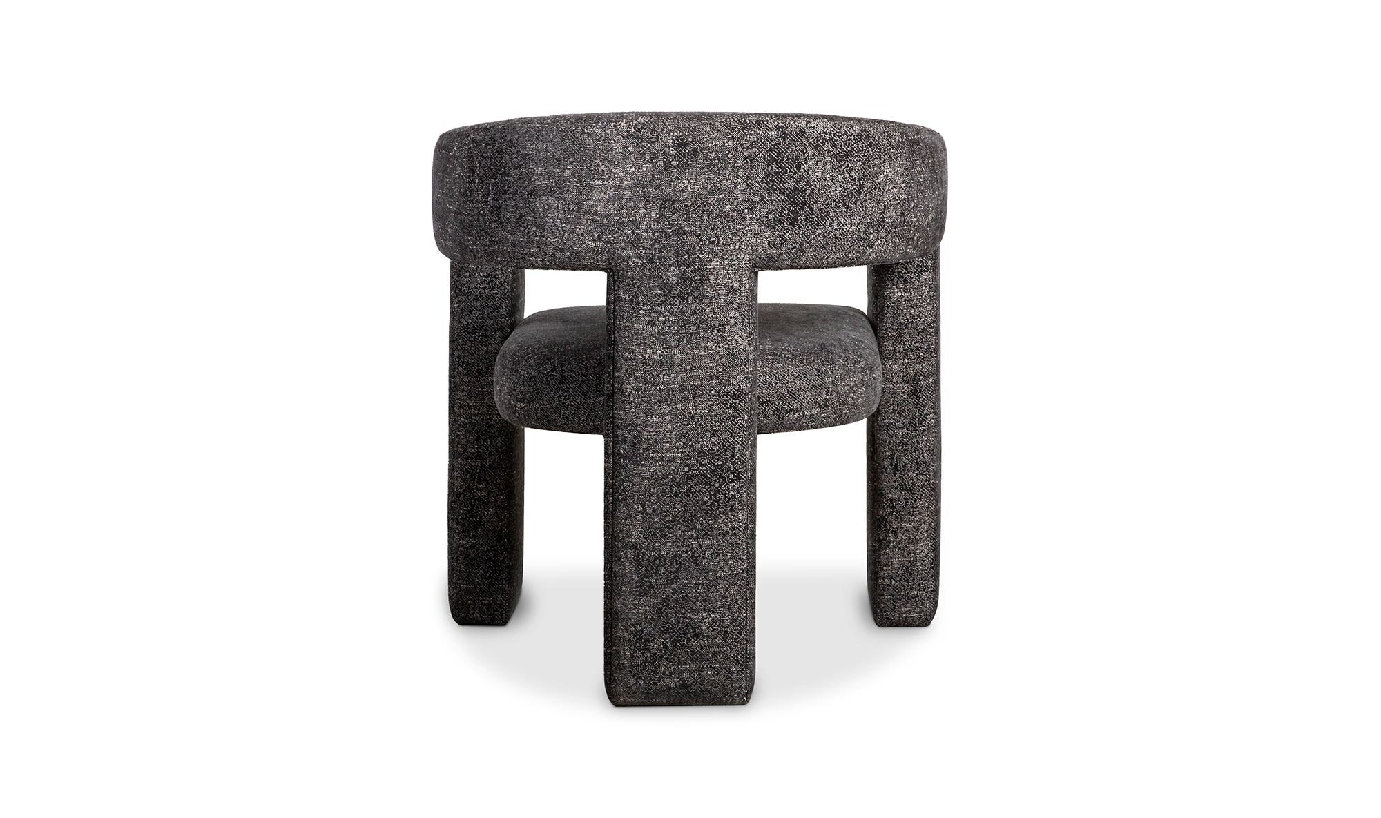 29" Black Upholstered Accent Chair