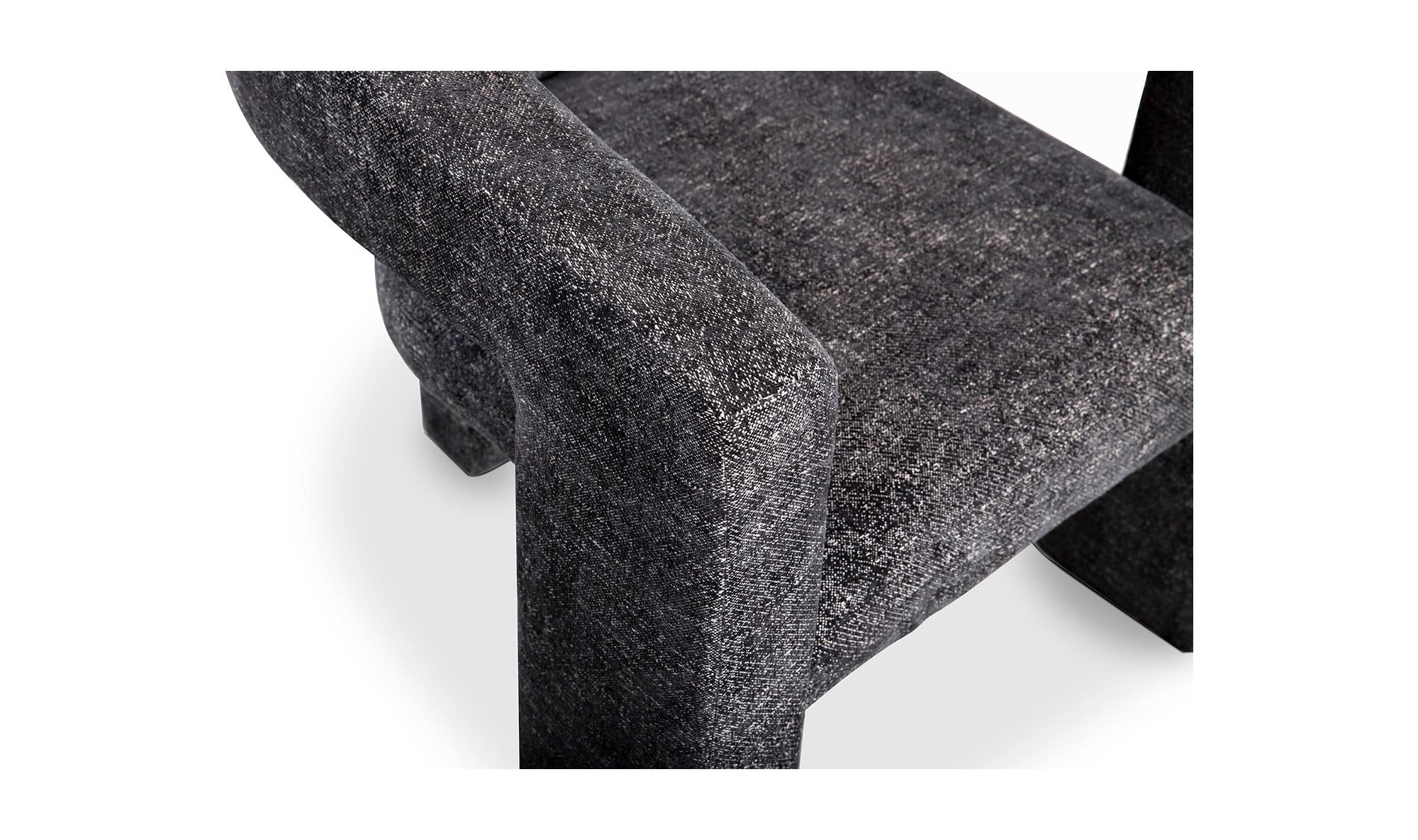 29" Black Upholstered Accent Chair