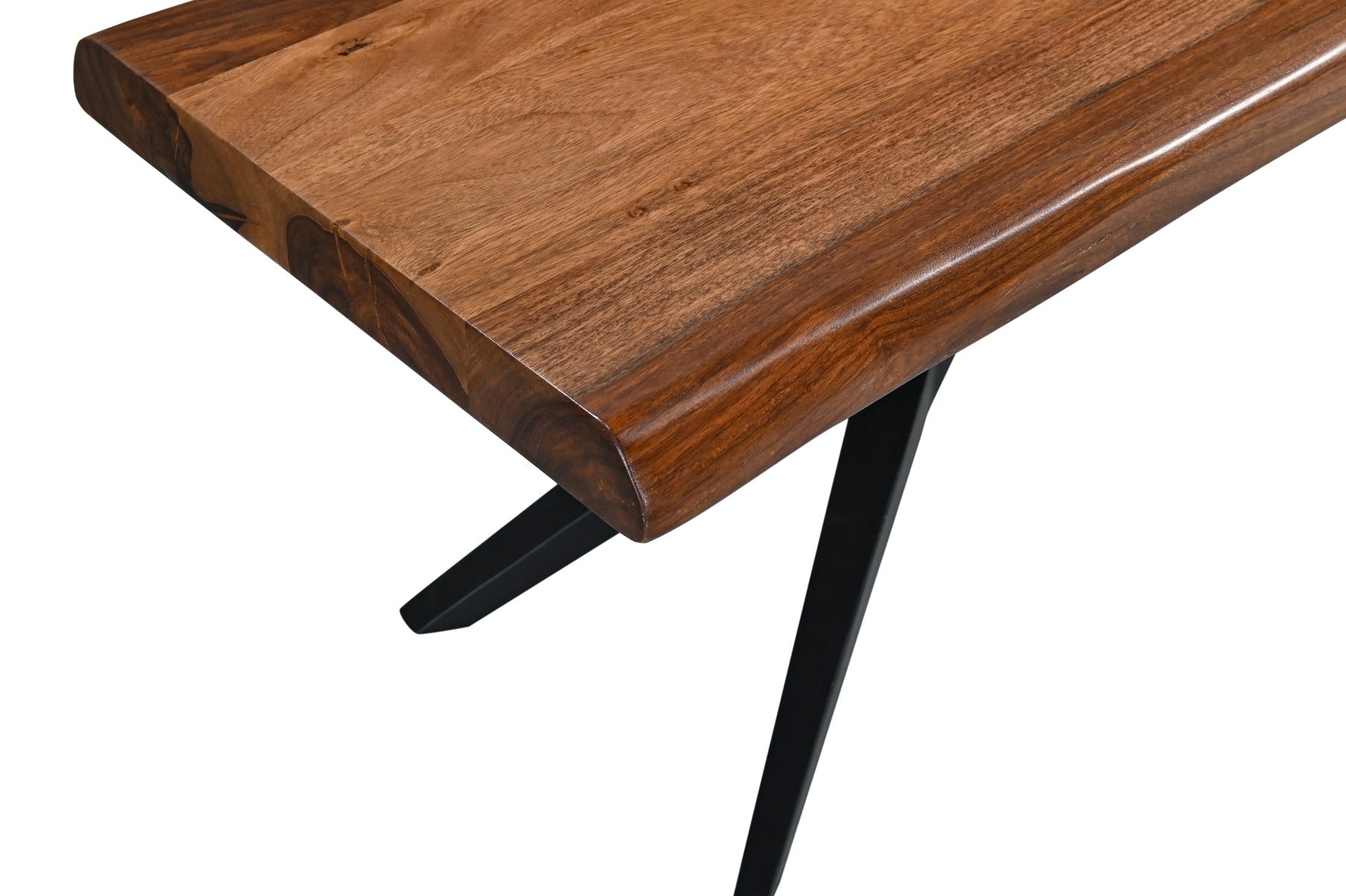 90" Natural Sheesham Wood Dining Bench