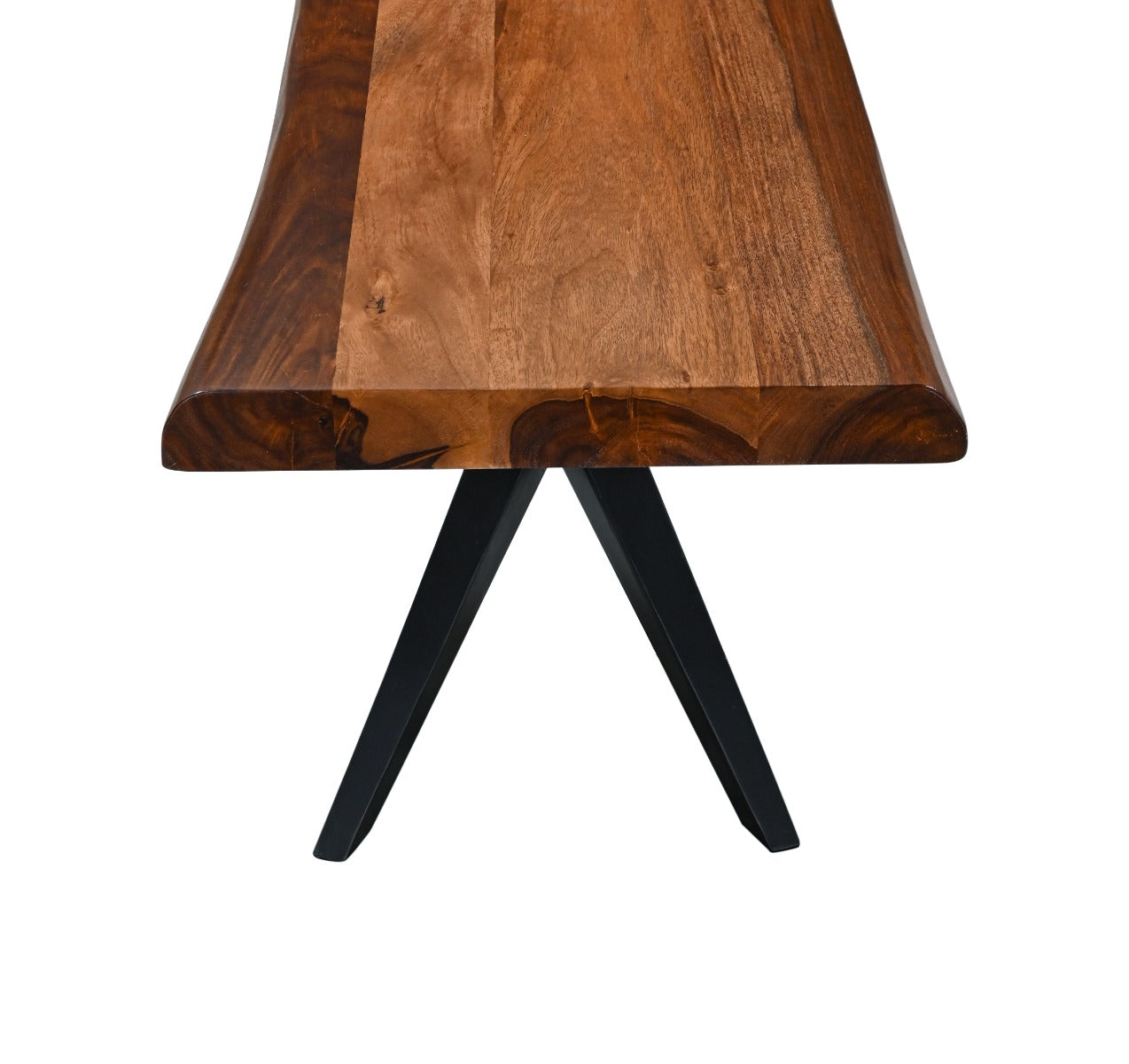 90" Natural Sheesham Wood Dining Bench